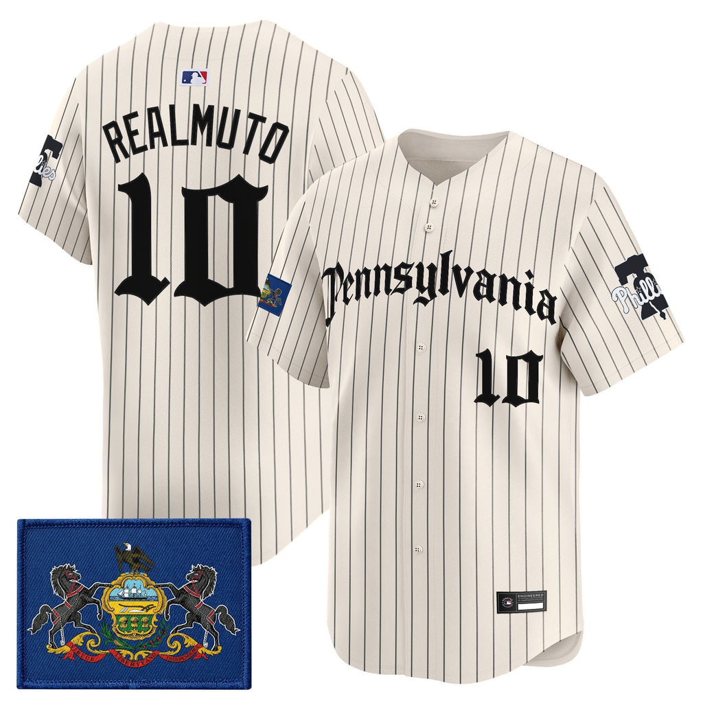 Men's Phillies 'Pennsylvania Gothic Edition' Vapor Premier Limited Jersey - All Stitched