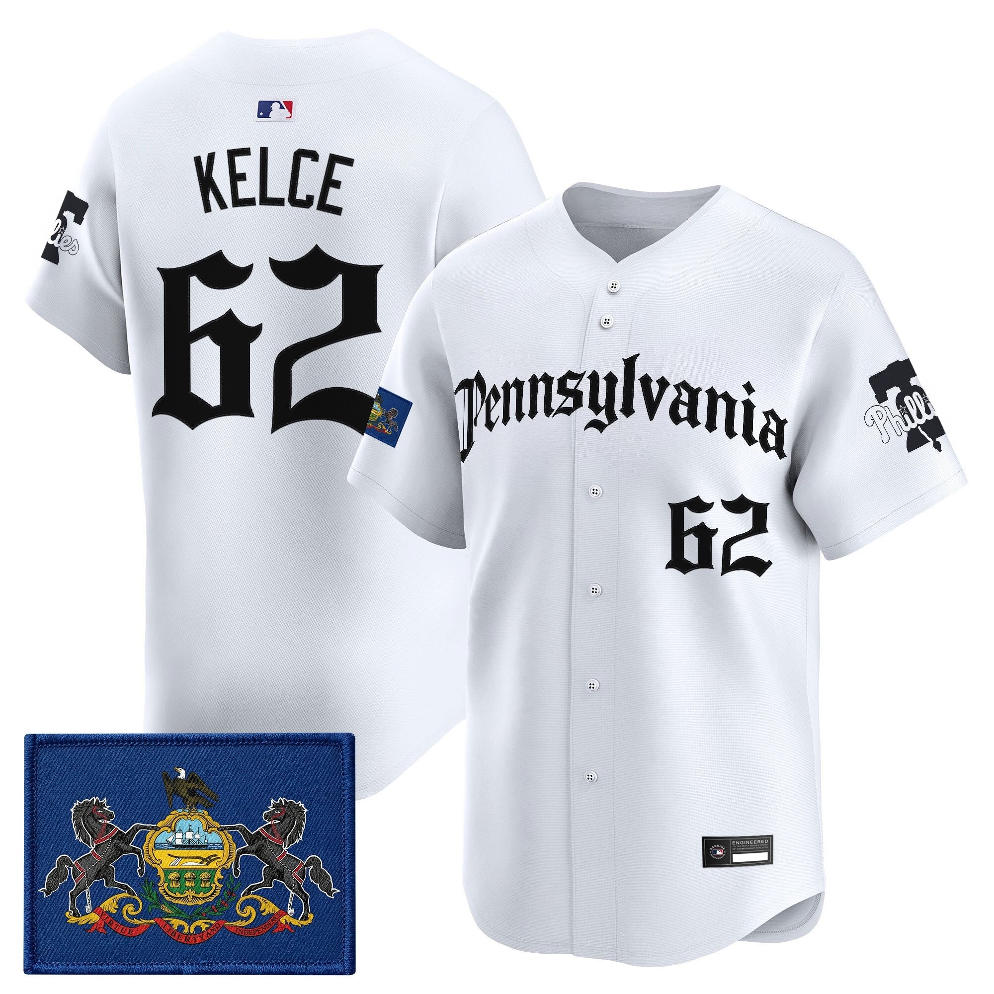 Men's Phillies 'Pennsylvania Gothic Edition' Vapor Premier Limited Jersey - All Stitched