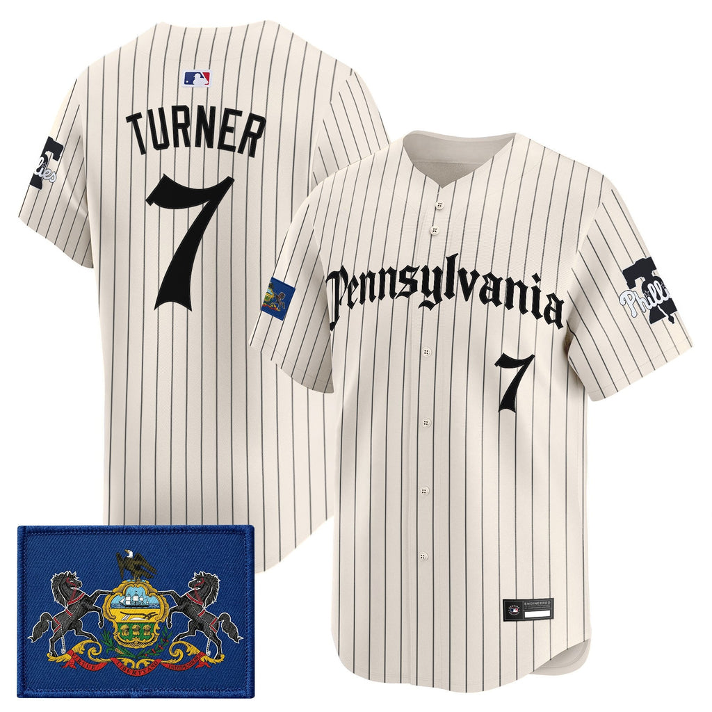 Men's Phillies 'Pennsylvania Gothic Edition' Vapor Premier Limited Jersey - All Stitched