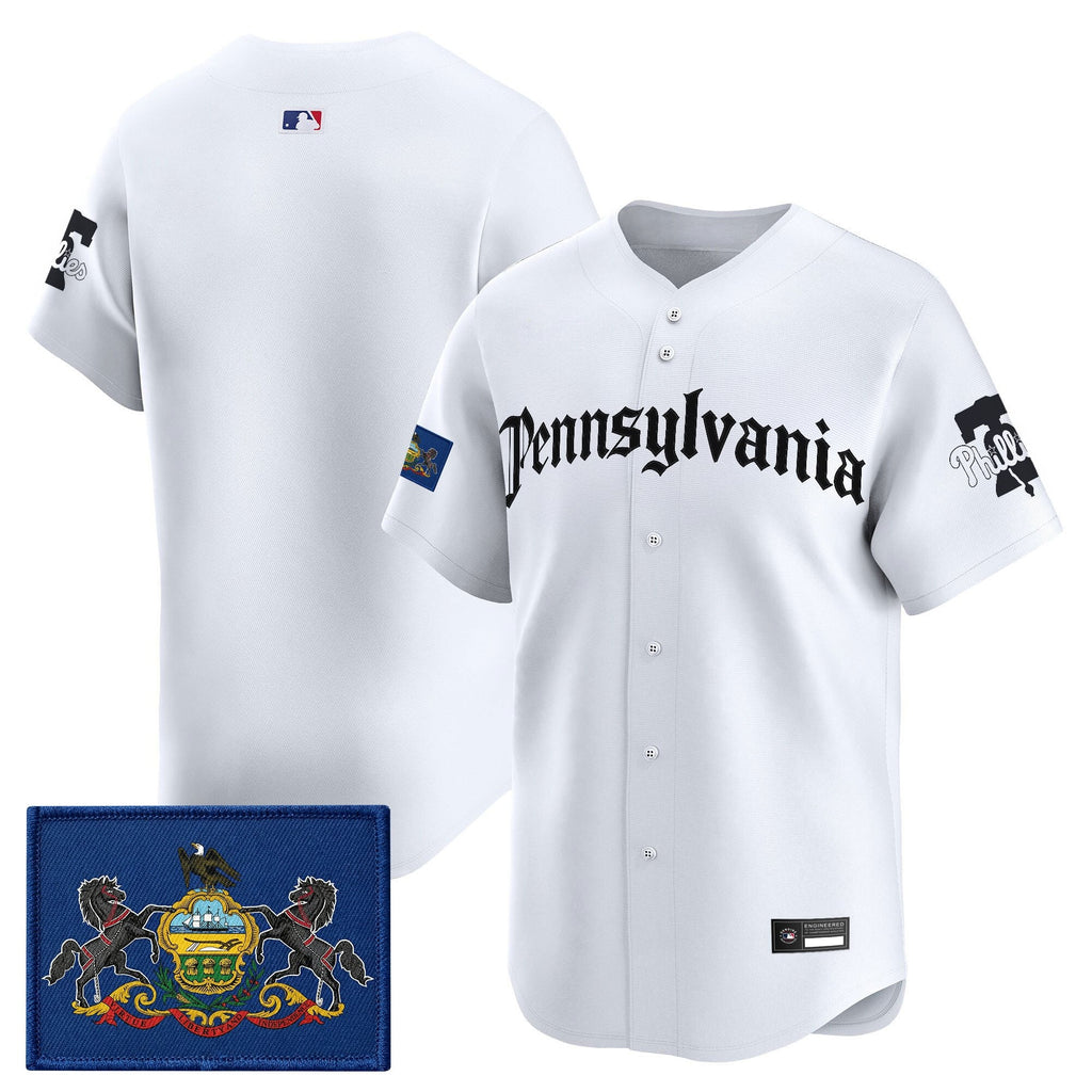 Men's Phillies 'Pennsylvania Gothic Edition' Vapor Premier Limited Jersey - All Stitched