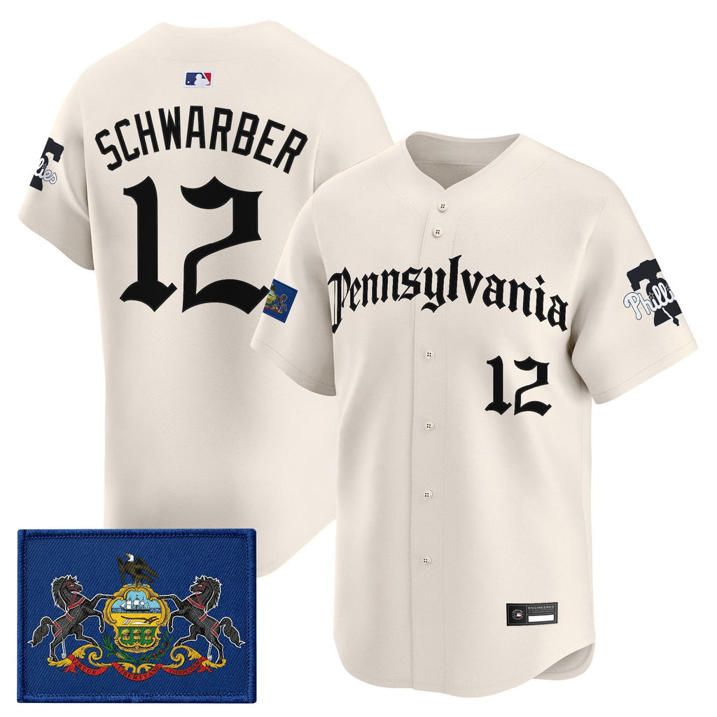 Men's Phillies 'Pennsylvania Gothic Edition' Vapor Premier Limited Jersey - All Stitched