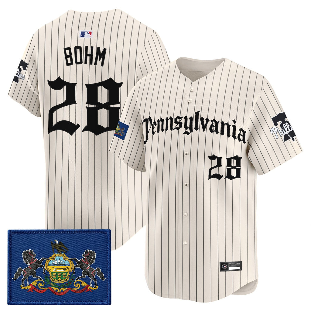 Men's Phillies 'Pennsylvania Gothic Edition' Vapor Premier Limited Jersey - All Stitched