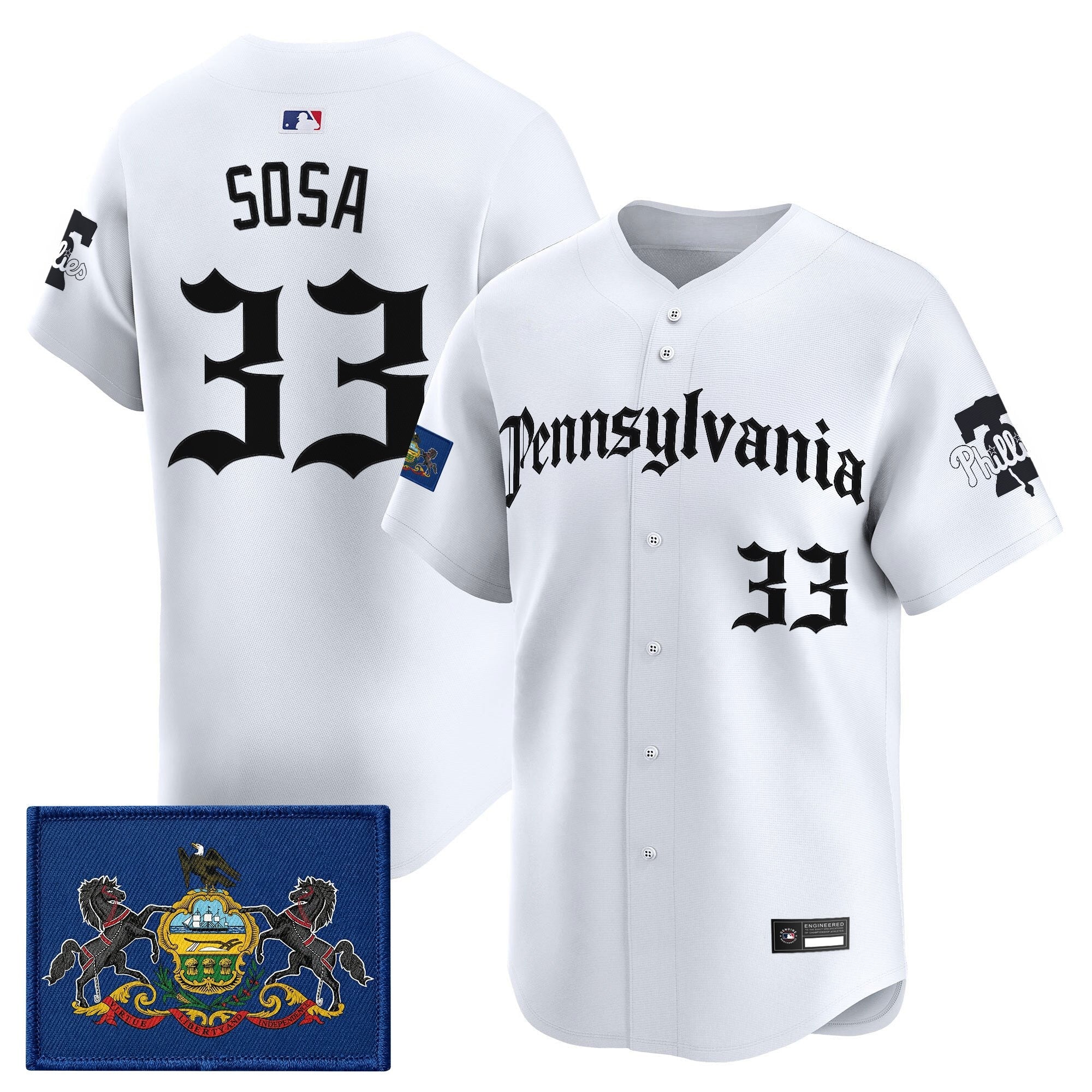 Men's Phillies 'Pennsylvania Gothic Edition' Vapor Premier Limited Jersey - All Stitched