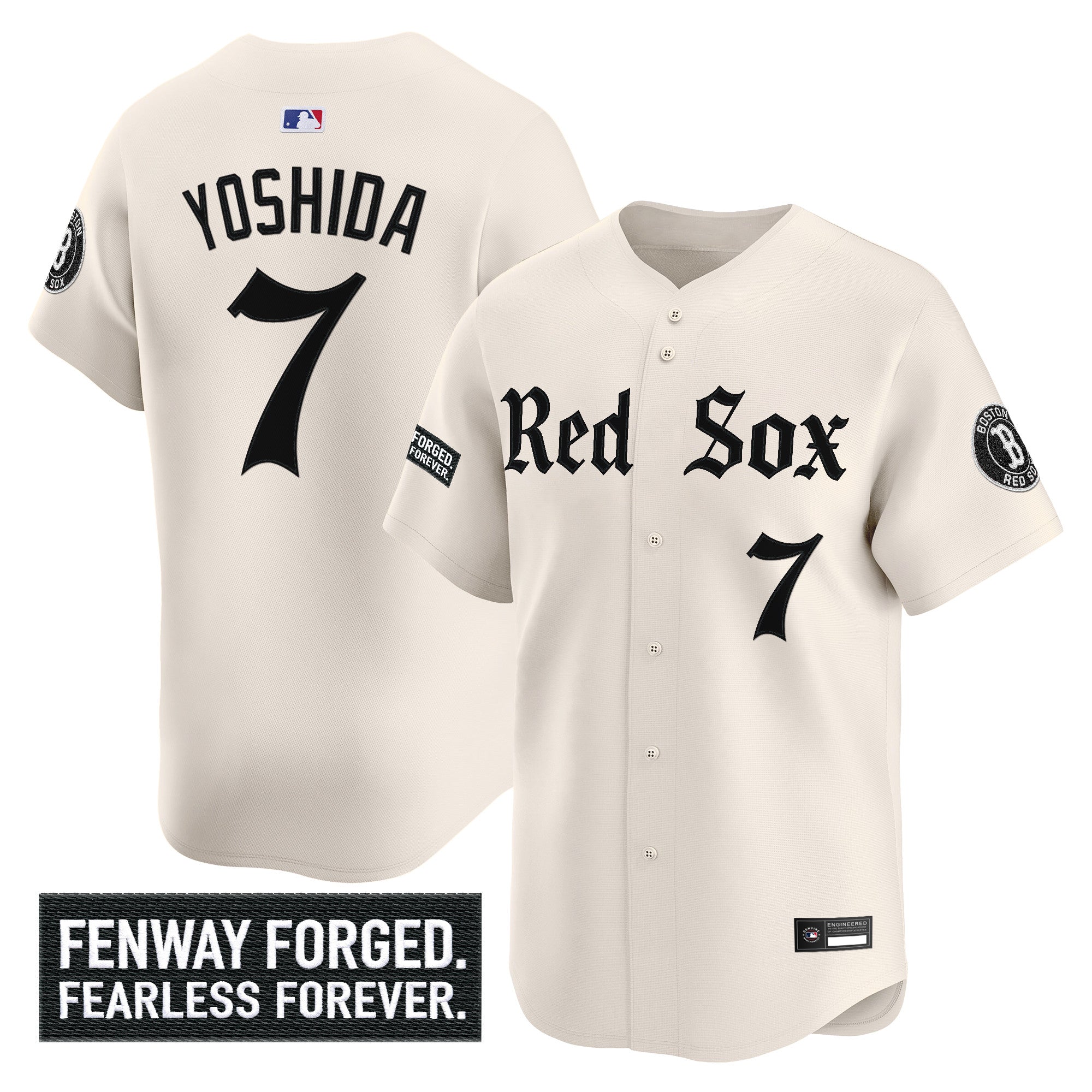 Men's Boston Red Sox 'Gothic Edition' Vapor Premier Limited Jersey - All Stitched