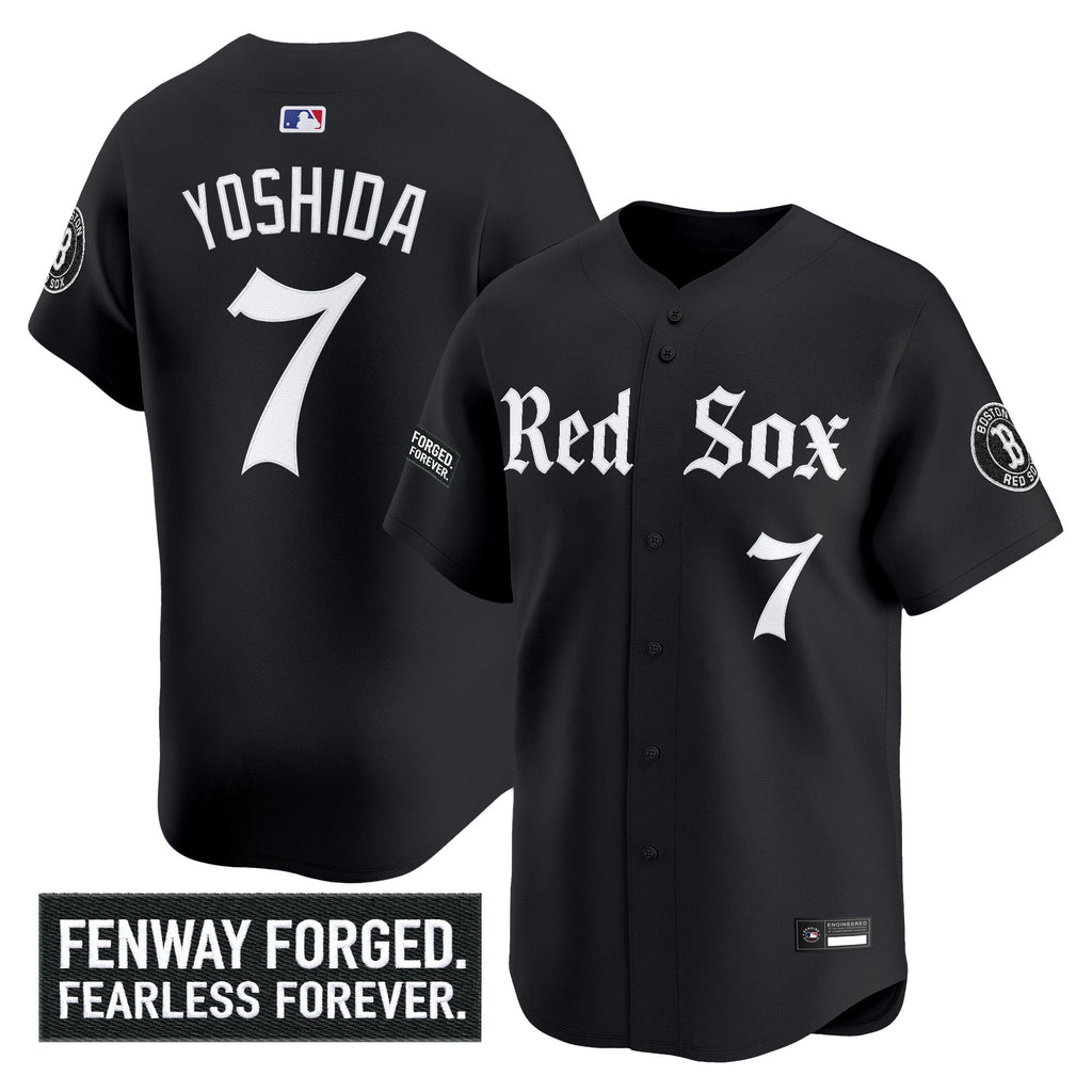 Men's Boston Red Sox 'Gothic Edition' Vapor Premier Limited Jersey - All Stitched