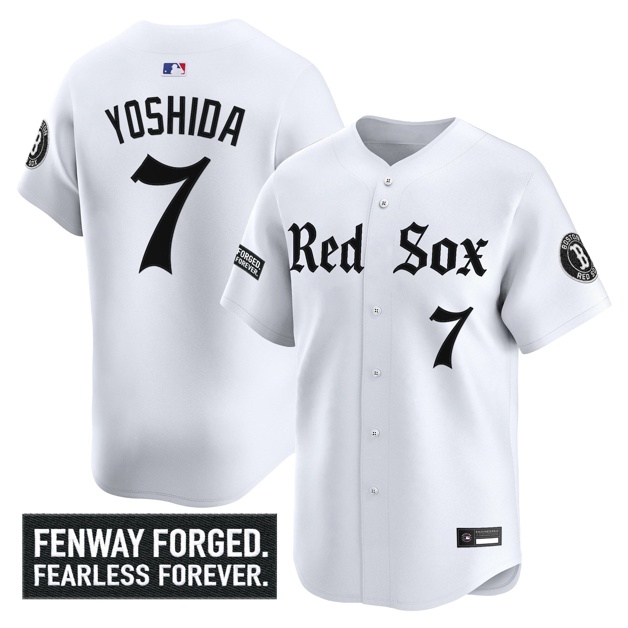 Men's Boston Red Sox 'Gothic Edition' Vapor Premier Limited Jersey - All Stitched
