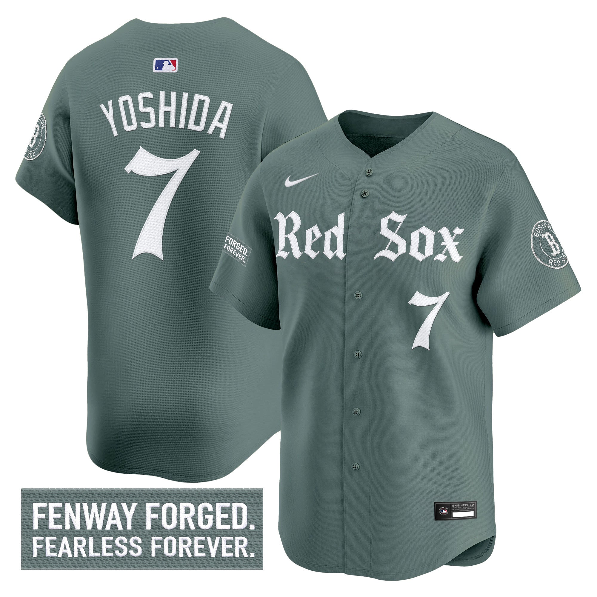 Men's Boston Red Sox 'Gothic Edition' Vapor Premier Limited Jersey - All Stitched