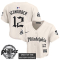 Women's Phillies 'Retro Newspaper Edition' Crop Top Baseball Jersey - All Stitched