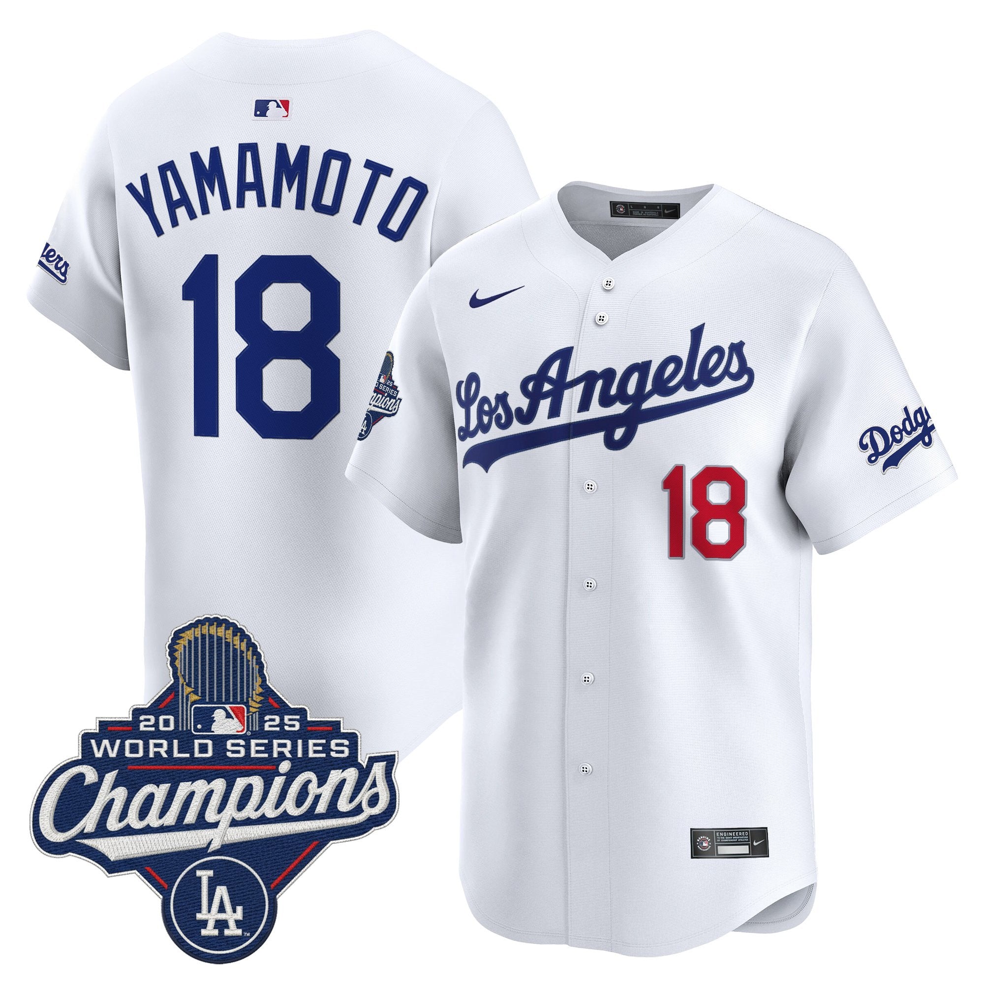 Men's Dodgers 2026 Vapor Premier Limited Jersey - World Series Champions Edition - All Stitched