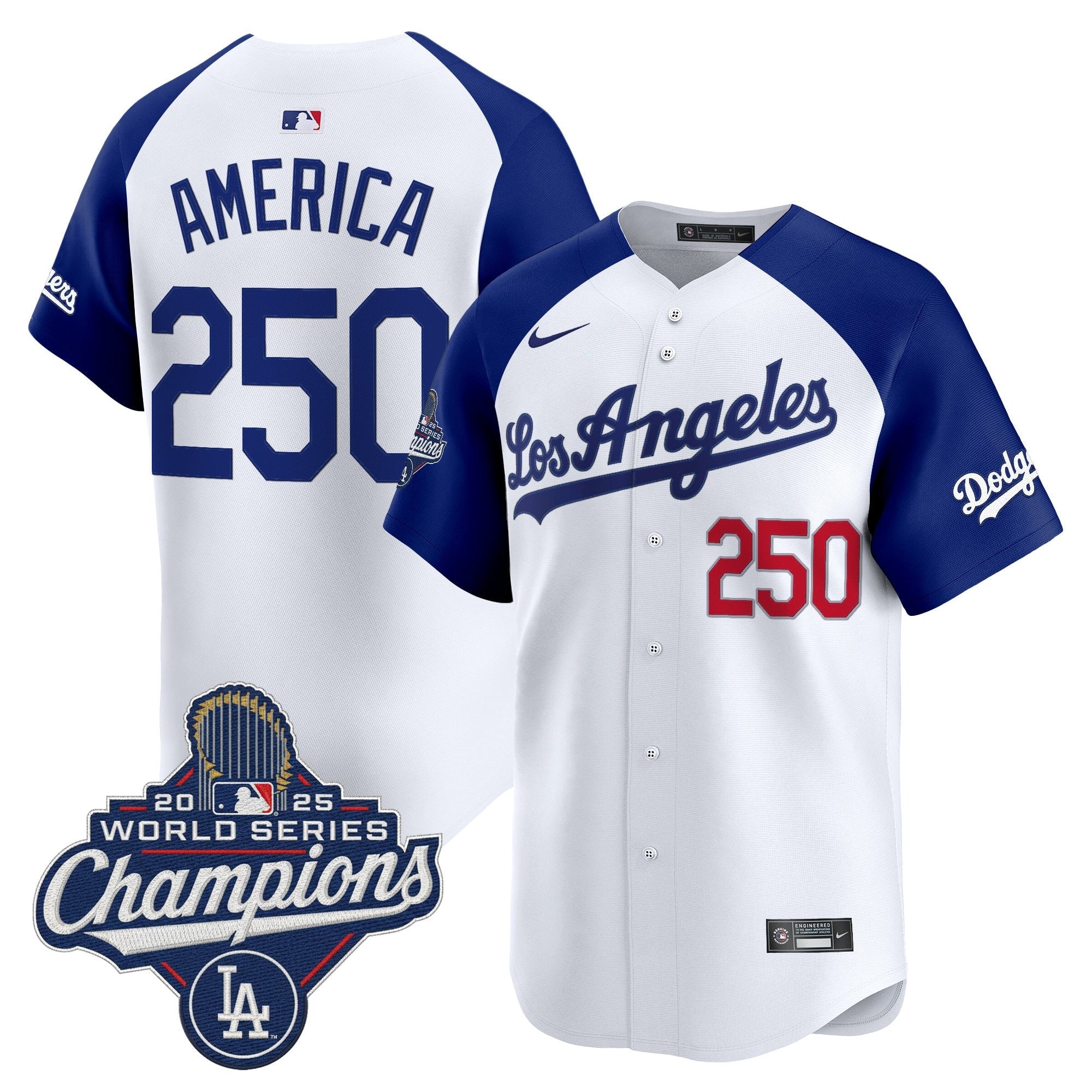 Men's Dodgers 2026 Vapor Premier Limited Jersey - World Series Champions Edition - All Stitched