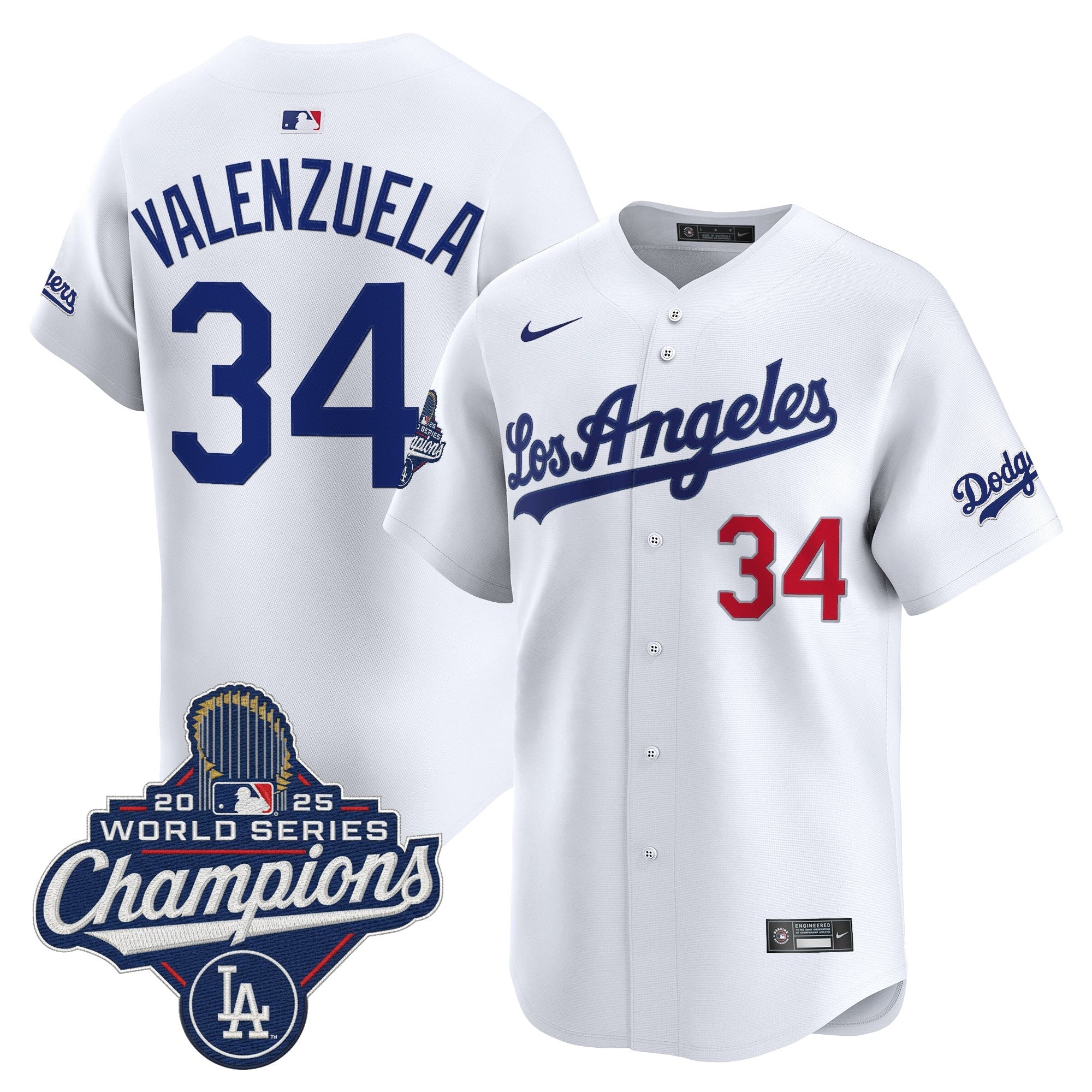 Men's Dodgers 2026 Vapor Premier Limited Jersey - World Series Champions Edition - All Stitched