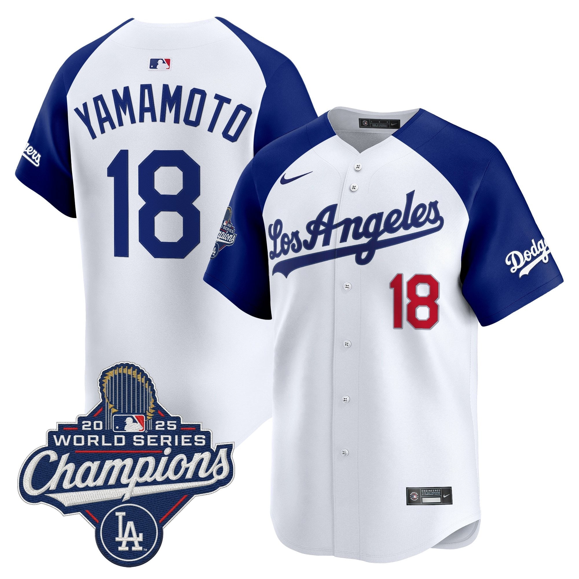 Men's Dodgers 2026 Vapor Premier Limited Jersey - World Series Champions Edition - All Stitched