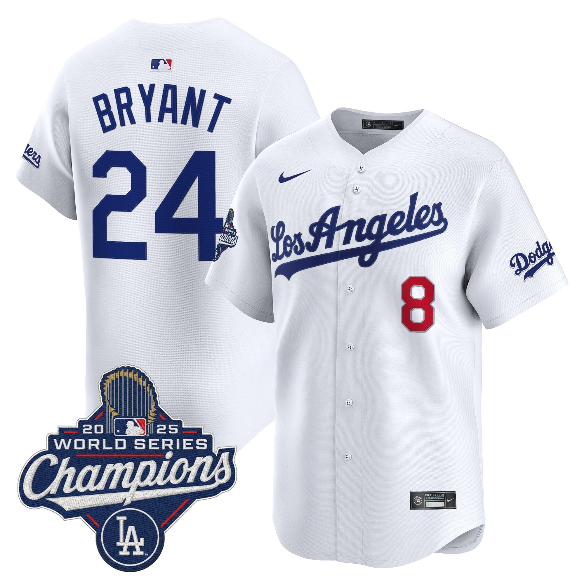 Men's Dodgers 2026 Vapor Premier Limited Jersey - World Series Champions Edition - All Stitched