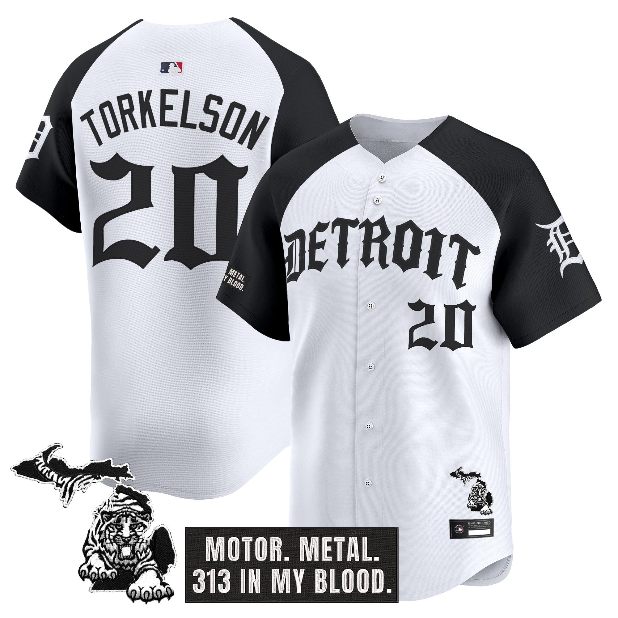 Men's Detroit Tigers 'Old English Edition' Vapor Premier Limited Jersey - All Stitched