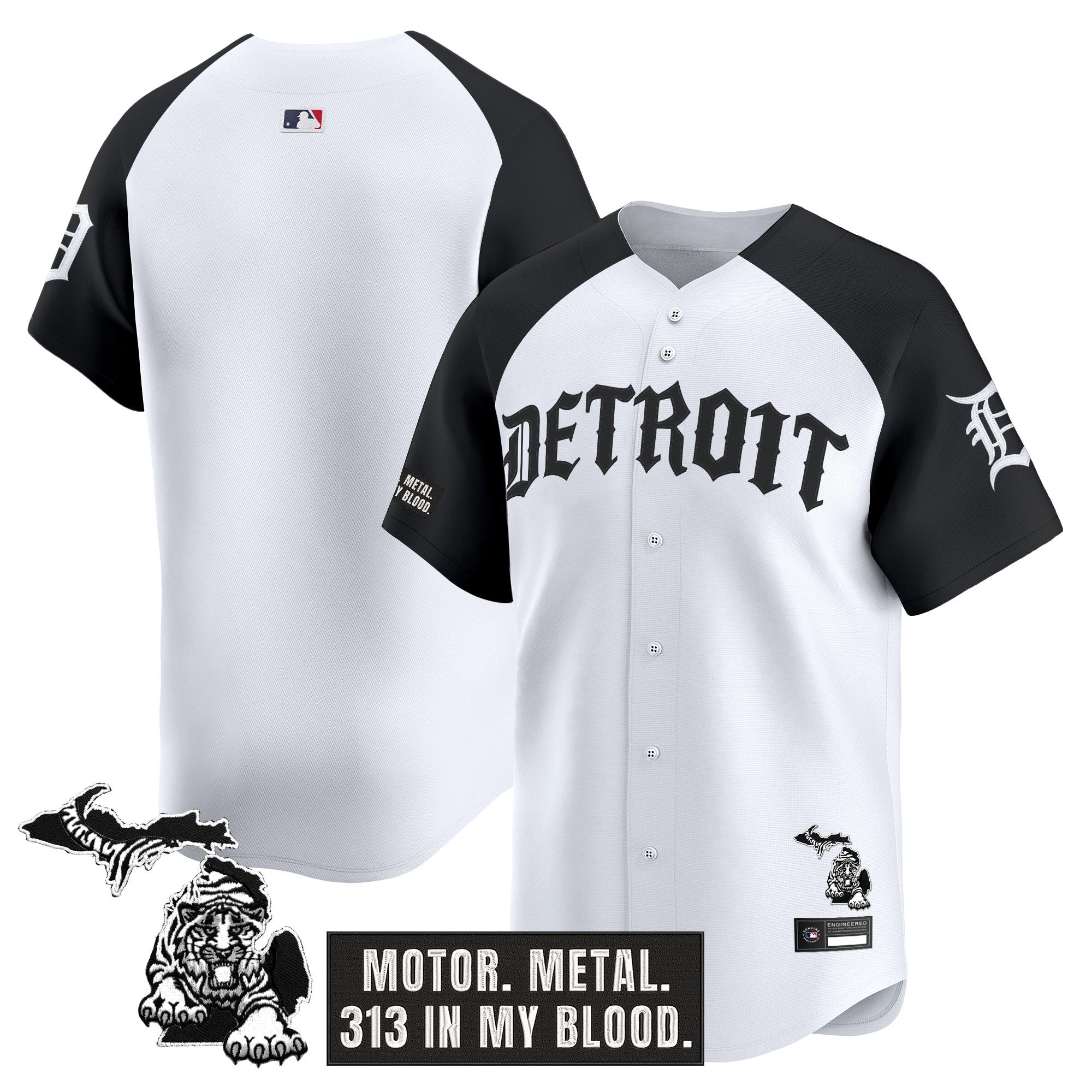 Men's Detroit Tigers 'Old English Edition' Vapor Premier Limited Jersey - All Stitched