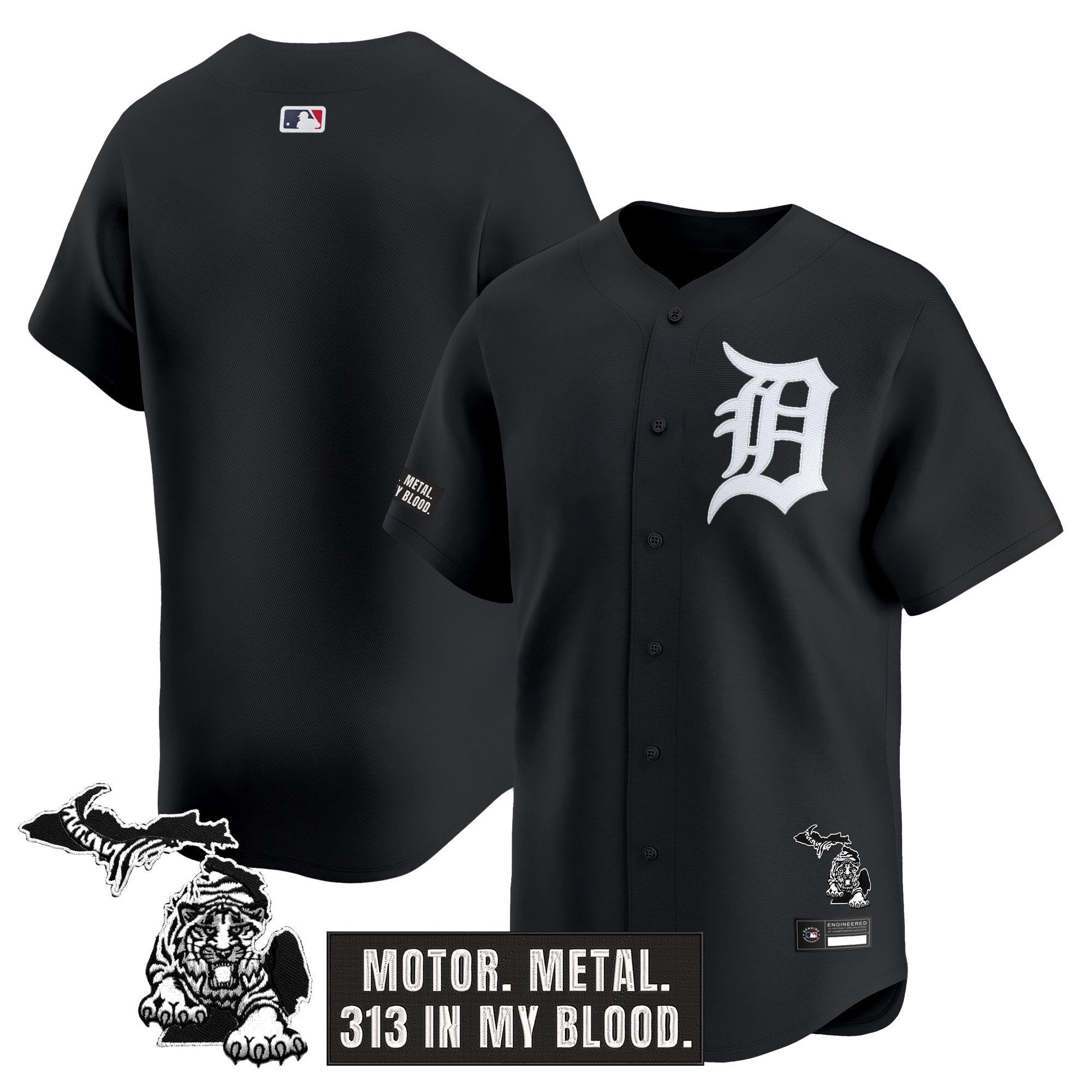 Men's Detroit Tigers 'Old English Edition' Vapor Premier Limited Jersey - All Stitched