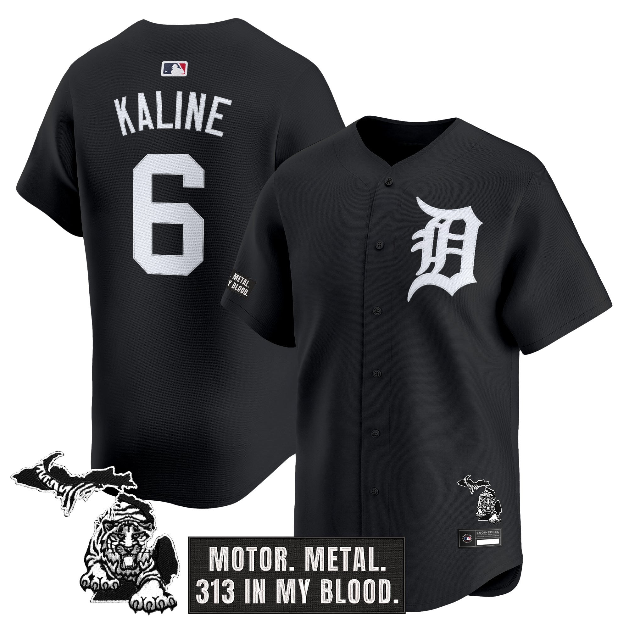 Men's Detroit Tigers 'Old English Edition' Vapor Premier Limited Jersey - All Stitched