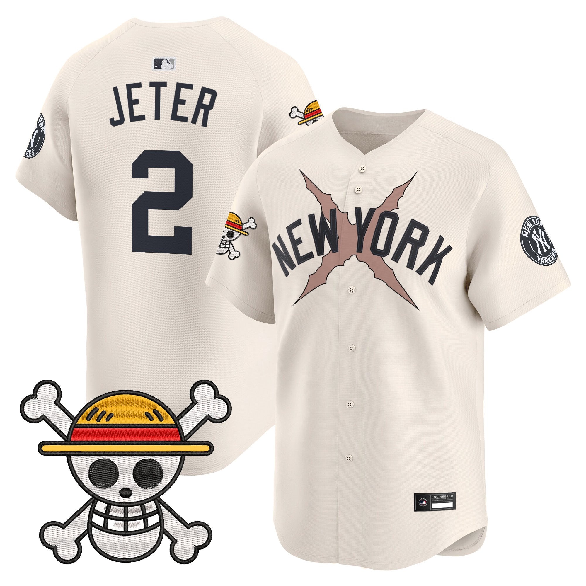 Men's New York Yankees x One Piece Vapor Premier Limited Jersey - Stitched