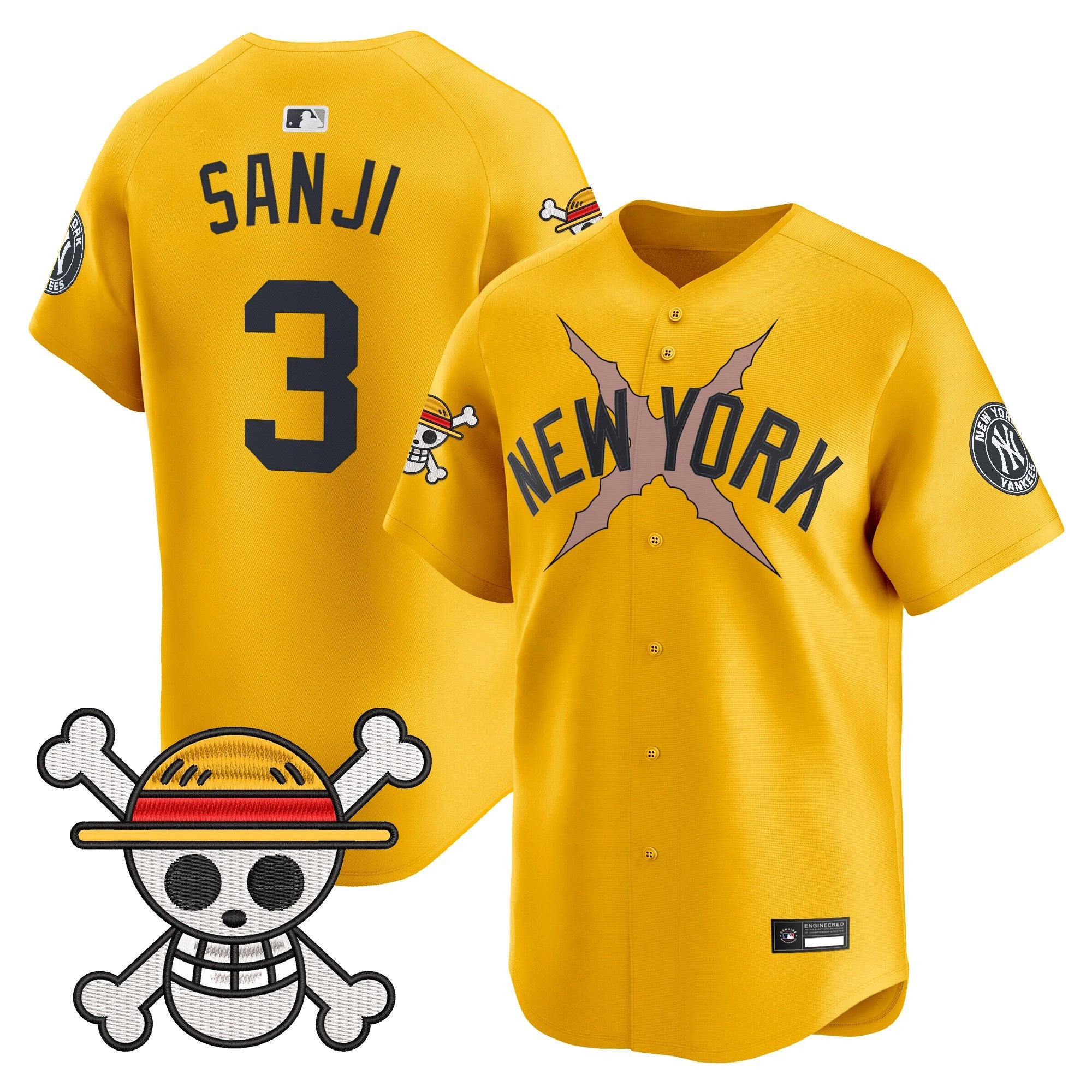 Men's New York Yankees x One Piece Vapor Premier Limited Jersey - Stitched