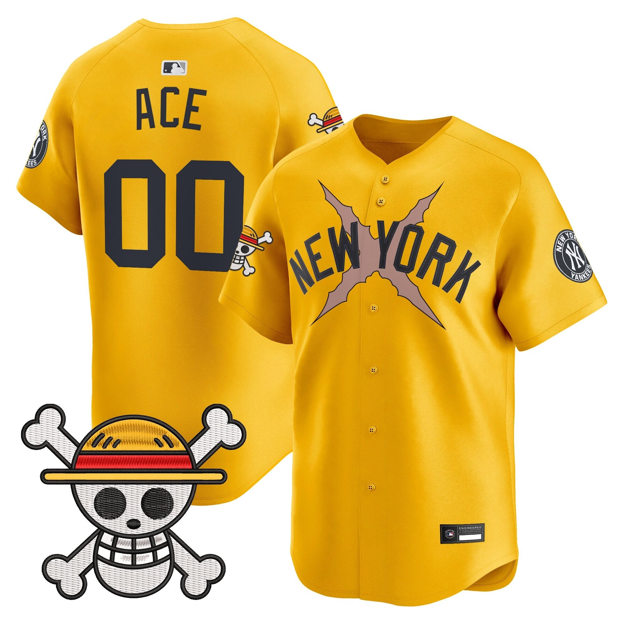 Men's New York Yankees x One Piece Vapor Premier Limited Jersey - Stitched