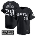 Men's Seattle Mariners 'Old English Edition' Vapor Premier Limited Jersey - All Stitched