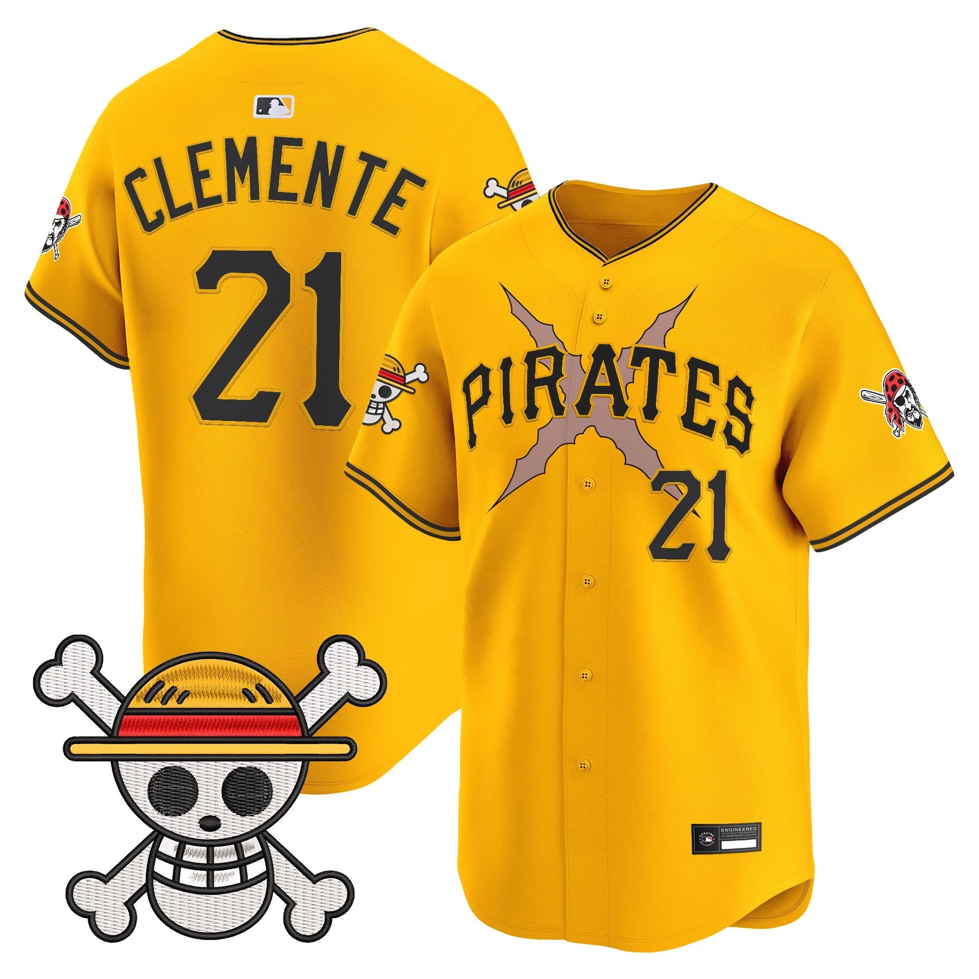 Men's Pittsburgh Pirates x One Piece Vapor Premier Limited Jersey - Stitched