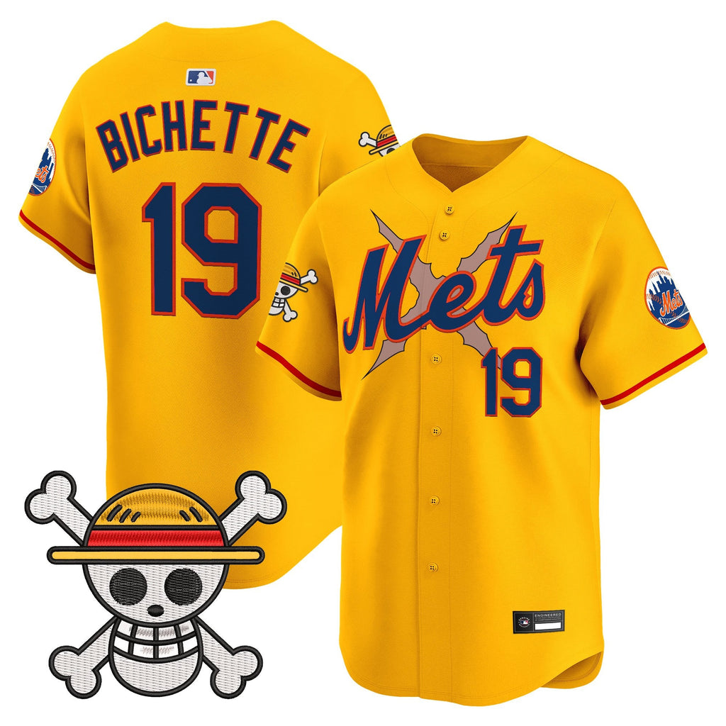 Men's New York Mets x One Piece Vapor Premier Limited Jersey - Stitched