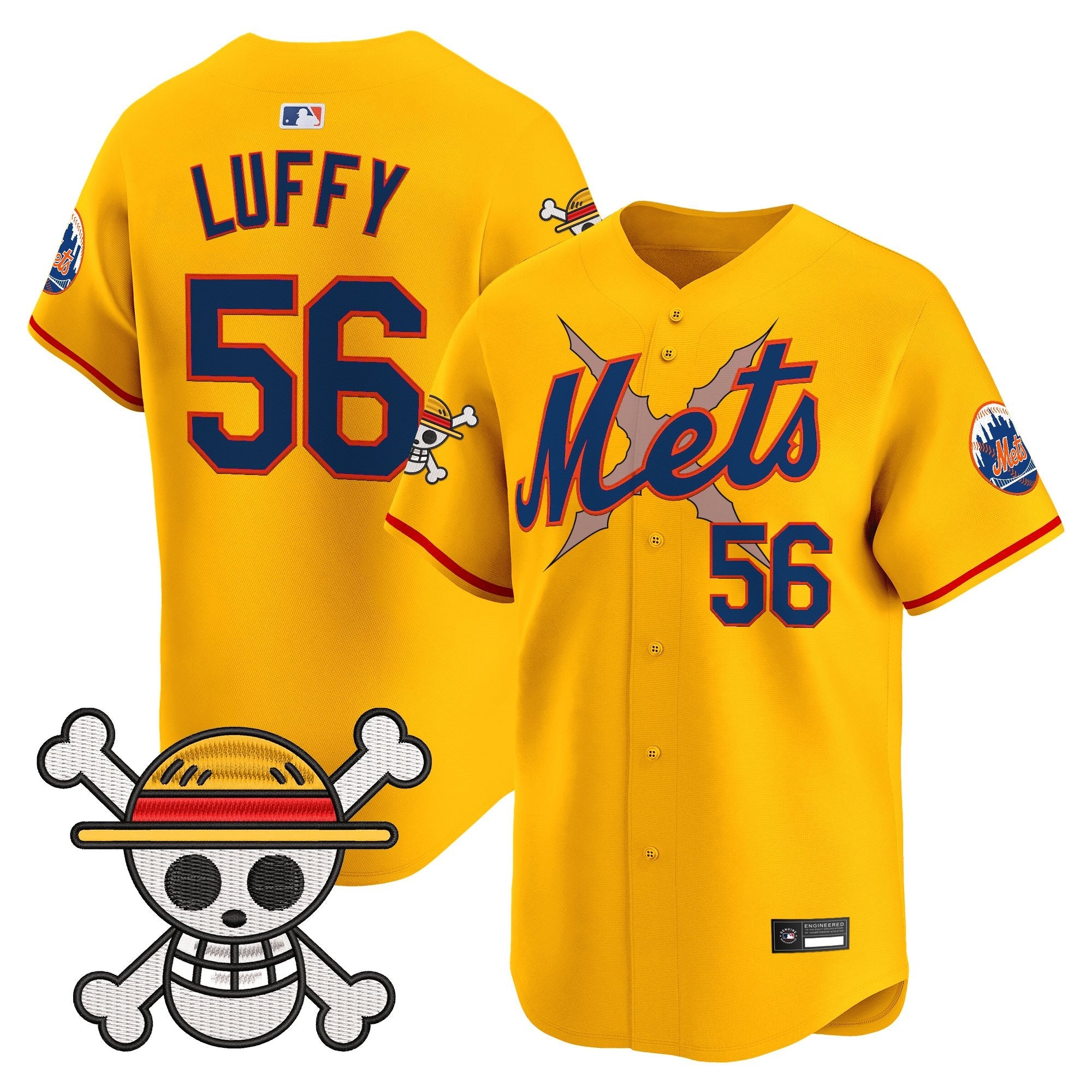 Men's New York Mets x One Piece Vapor Premier Limited Jersey - Stitched