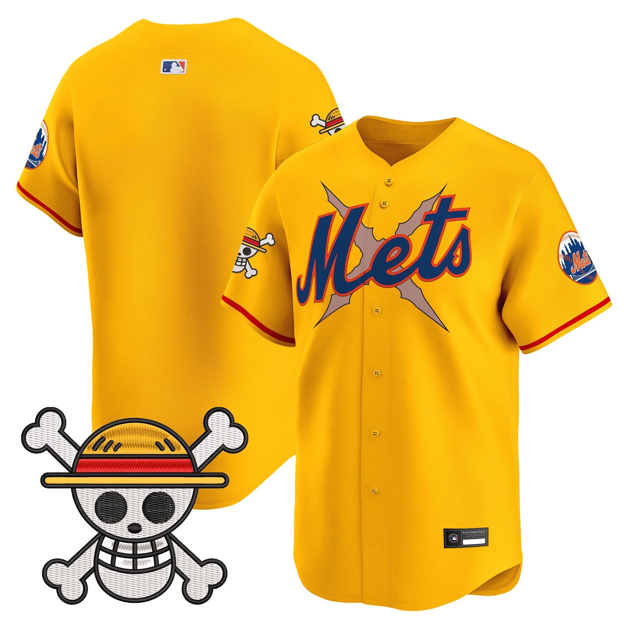 Men's New York Mets x One Piece Vapor Premier Limited Jersey - Stitched