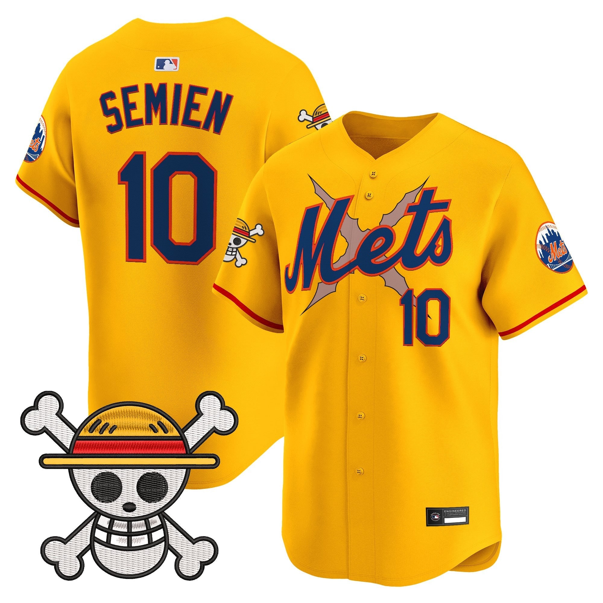 Men's New York Mets x One Piece Vapor Premier Limited Jersey - Stitched