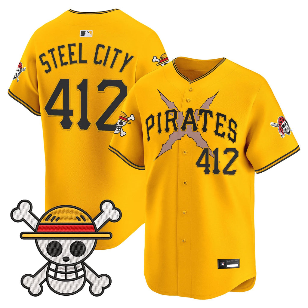 Men's Pittsburgh Pirates x One Piece Vapor Premier Limited Jersey - Stitched