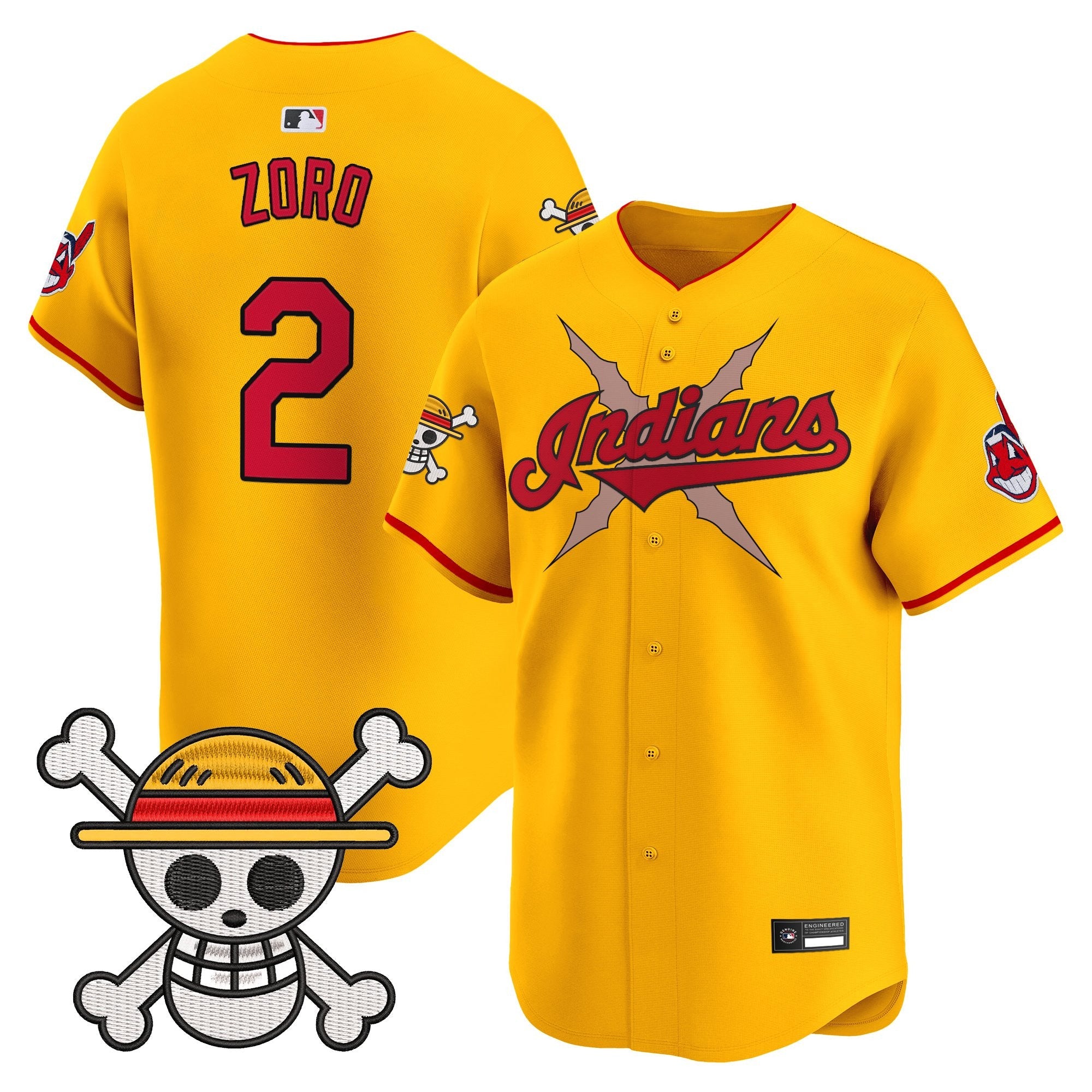 Men's Cleveland Indians x One Piece Vapor Premier Limited Jersey - Stitched