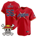 Men's Cleveland Indians x One Piece Vapor Premier Limited Jersey - Stitched