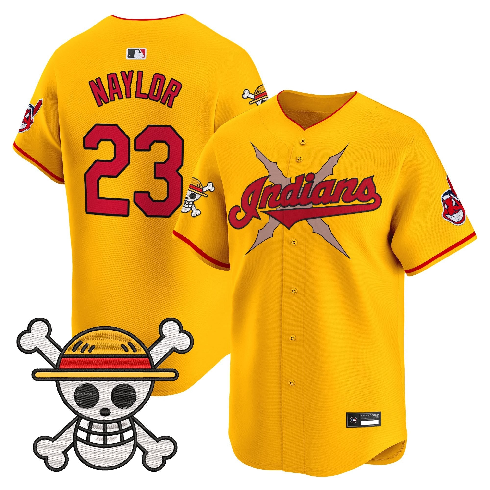 Men's Cleveland Indians x One Piece Vapor Premier Limited Jersey - Stitched