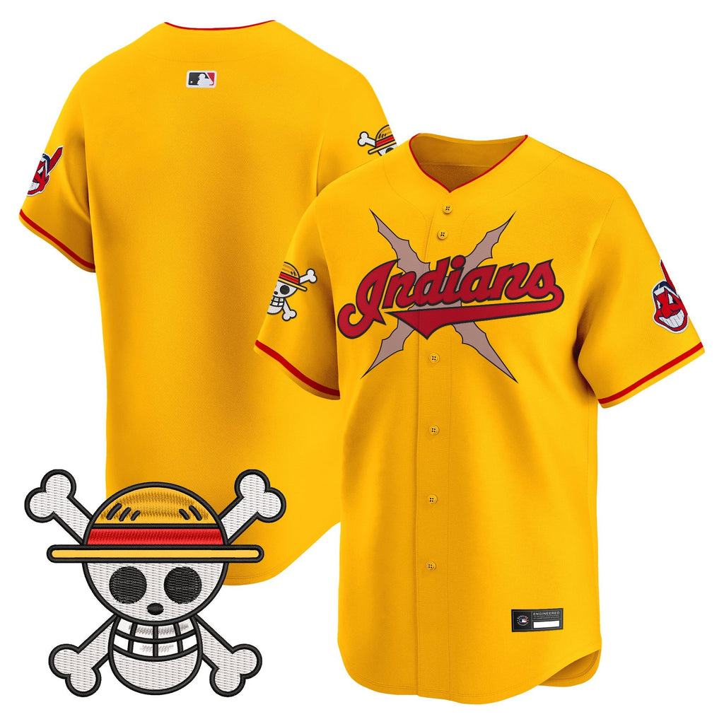 Men's Cleveland Indians x One Piece Vapor Premier Limited Jersey - Stitched