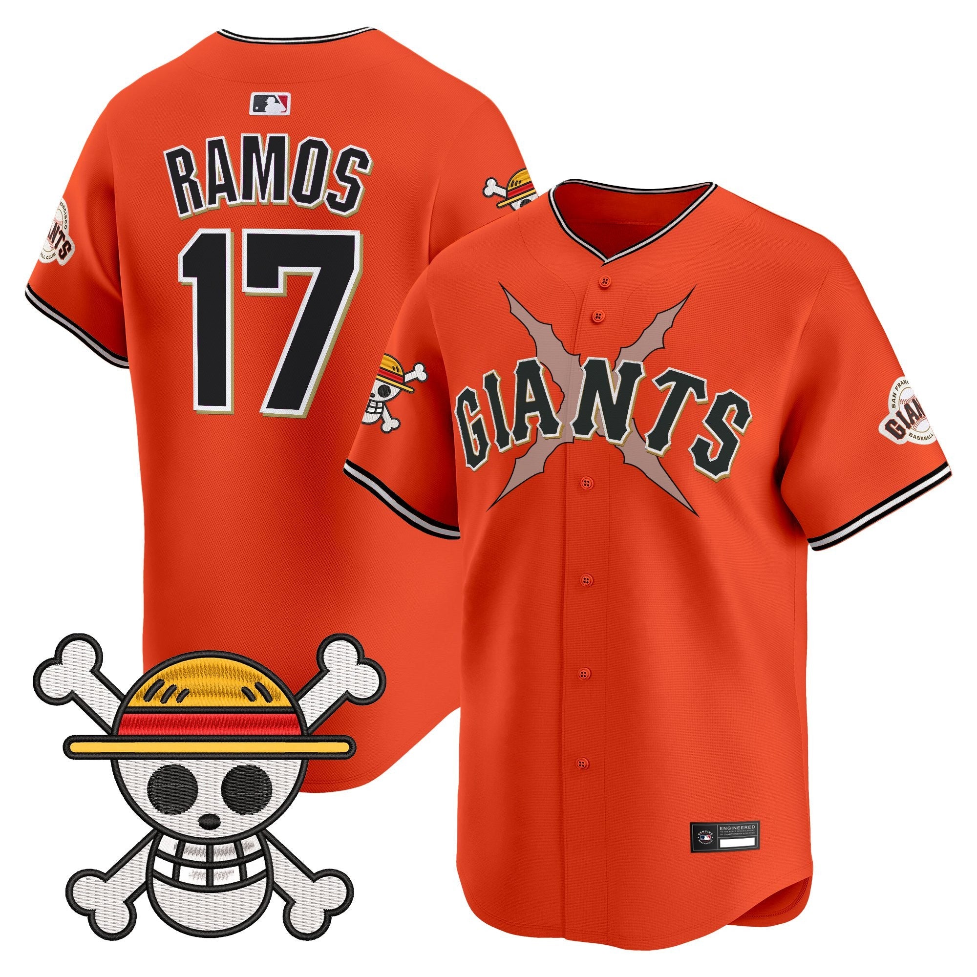 Men's San Francisco Giants x One Piece Vapor Premier Limited Jersey - Stitched