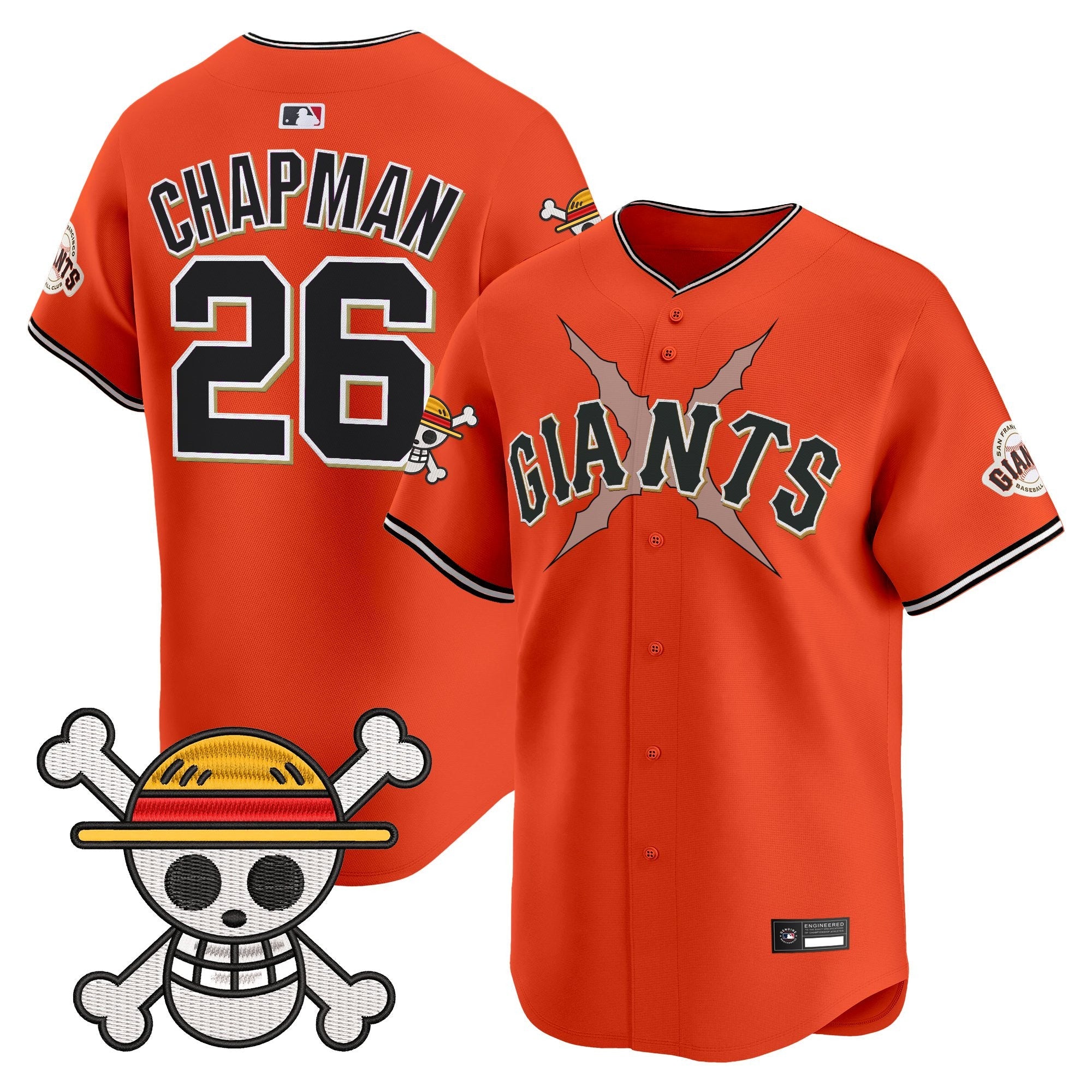 Men's San Francisco Giants x One Piece Vapor Premier Limited Jersey - Stitched