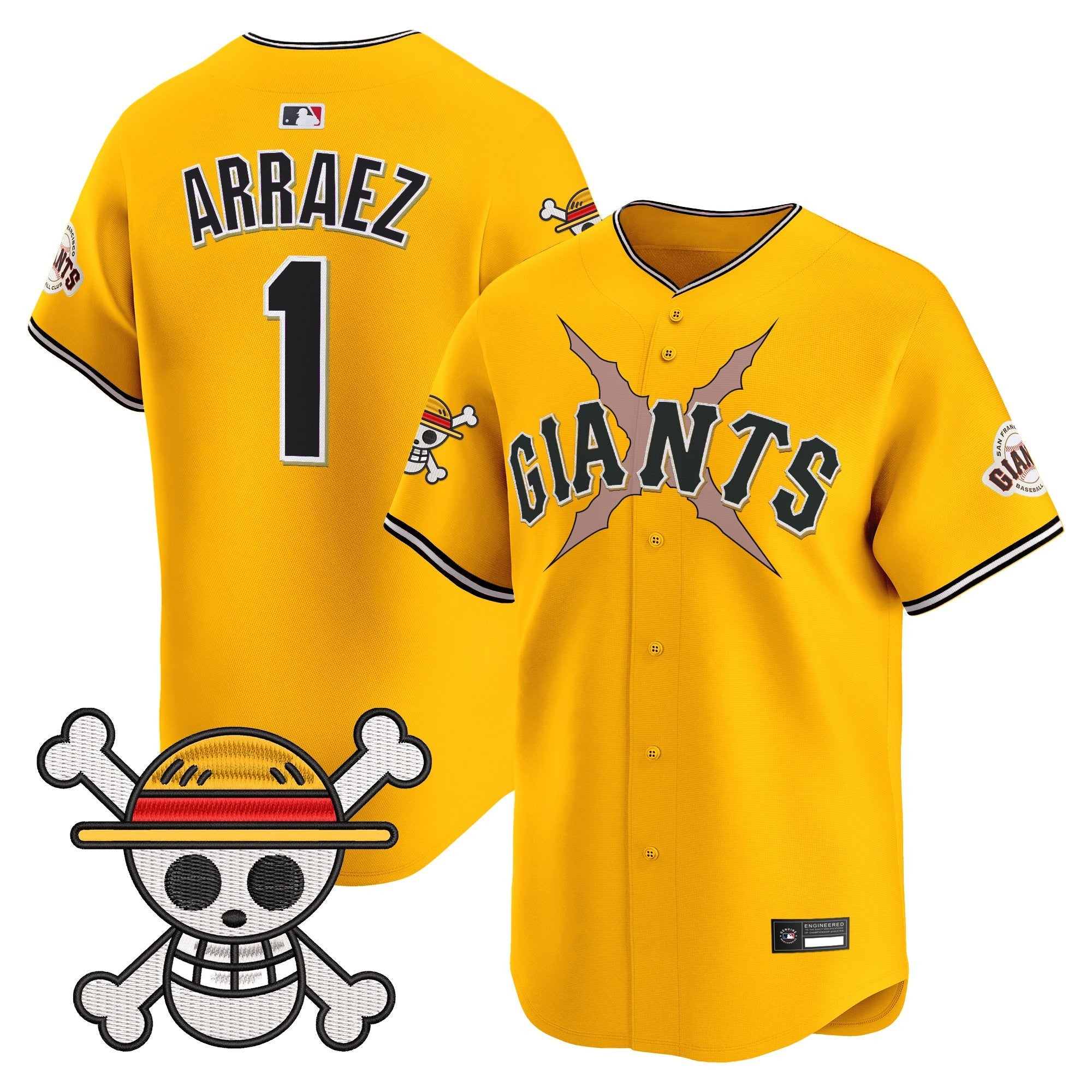 Men's San Francisco Giants x One Piece Vapor Premier Limited Jersey - Stitched
