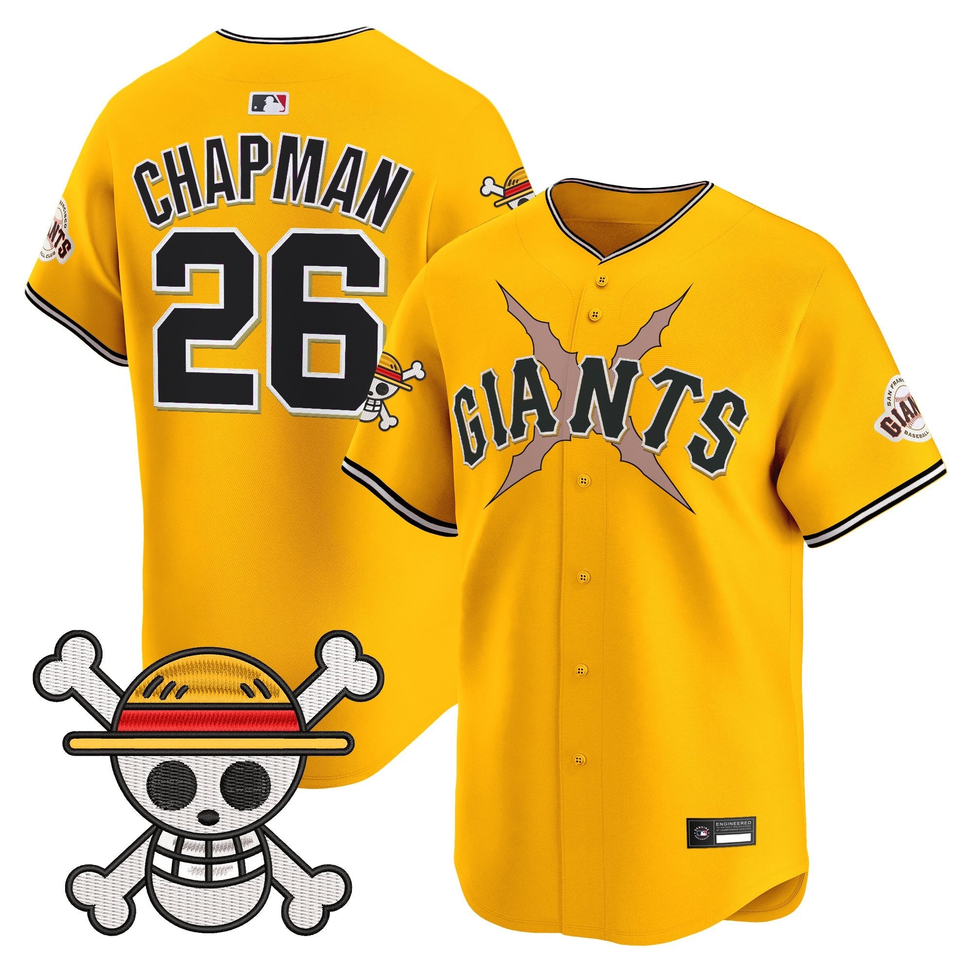 Men's San Francisco Giants x One Piece Vapor Premier Limited Jersey - Stitched