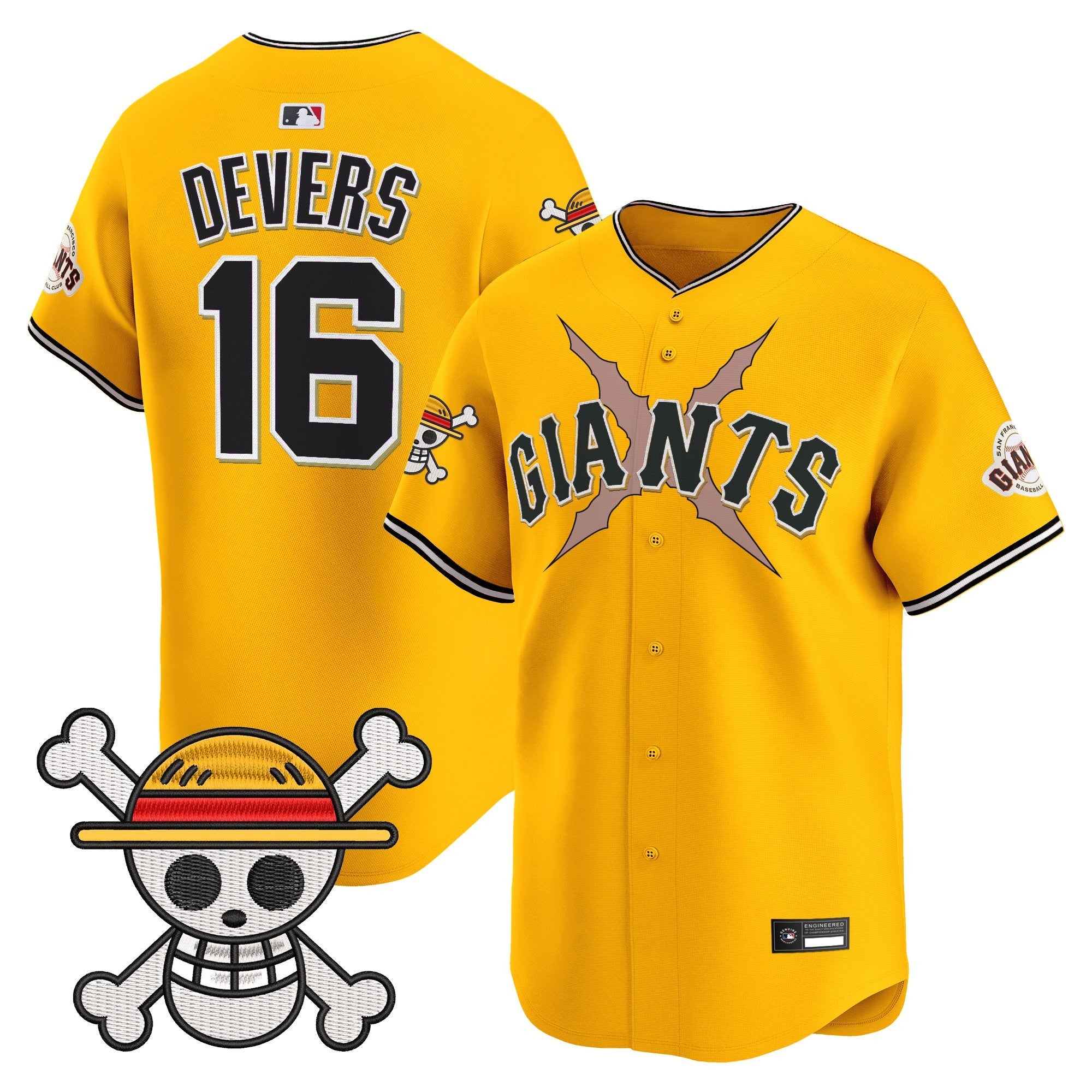 Men's San Francisco Giants x One Piece Vapor Premier Limited Jersey - Stitched