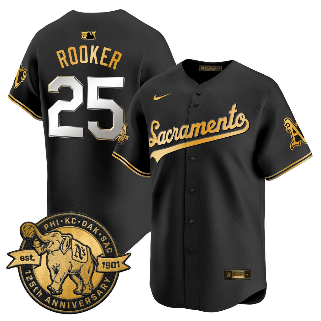 Men's Athletics 'Sacramento Edition' Vapor Premier Limited Jersey - 125th Anniversary Patch - All Stitched