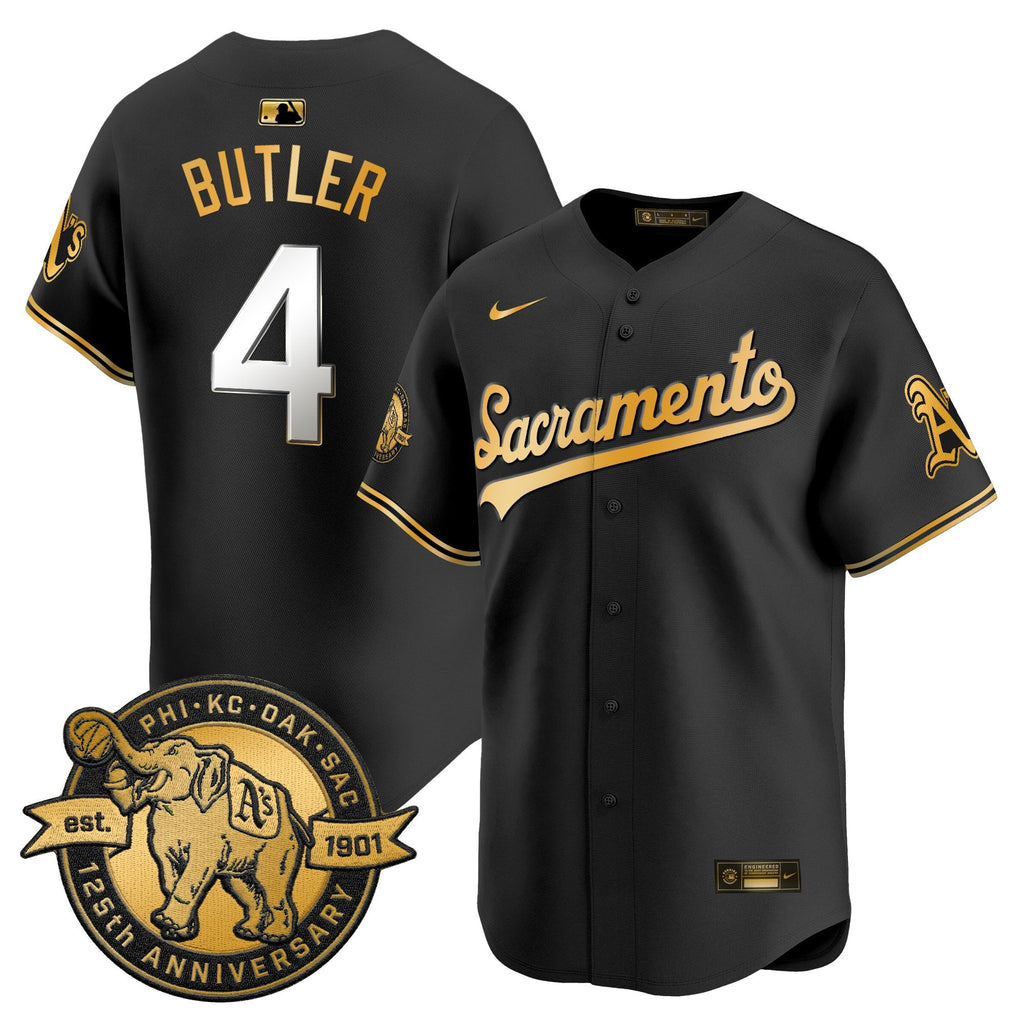 Men's Athletics 'Sacramento Edition' Vapor Premier Limited Jersey - 125th Anniversary Patch - All Stitched