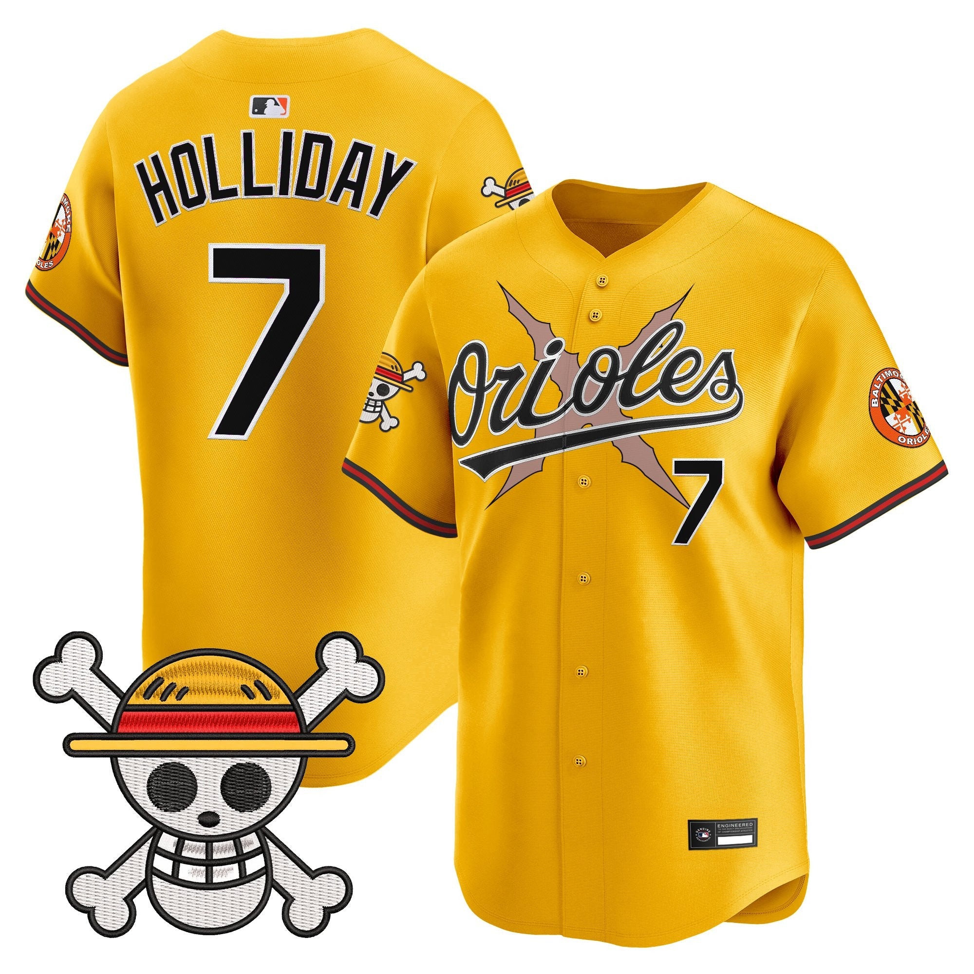 Men's Baltimore Orioles x One Piece Vapor Premier Limited Jersey - Stitched