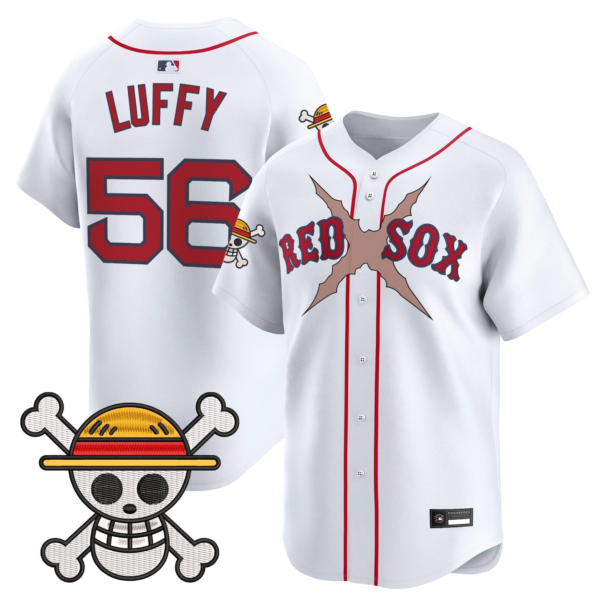 Men's Boston Red Sox x One Piece Vapor Premier Limited Jersey - Stitched