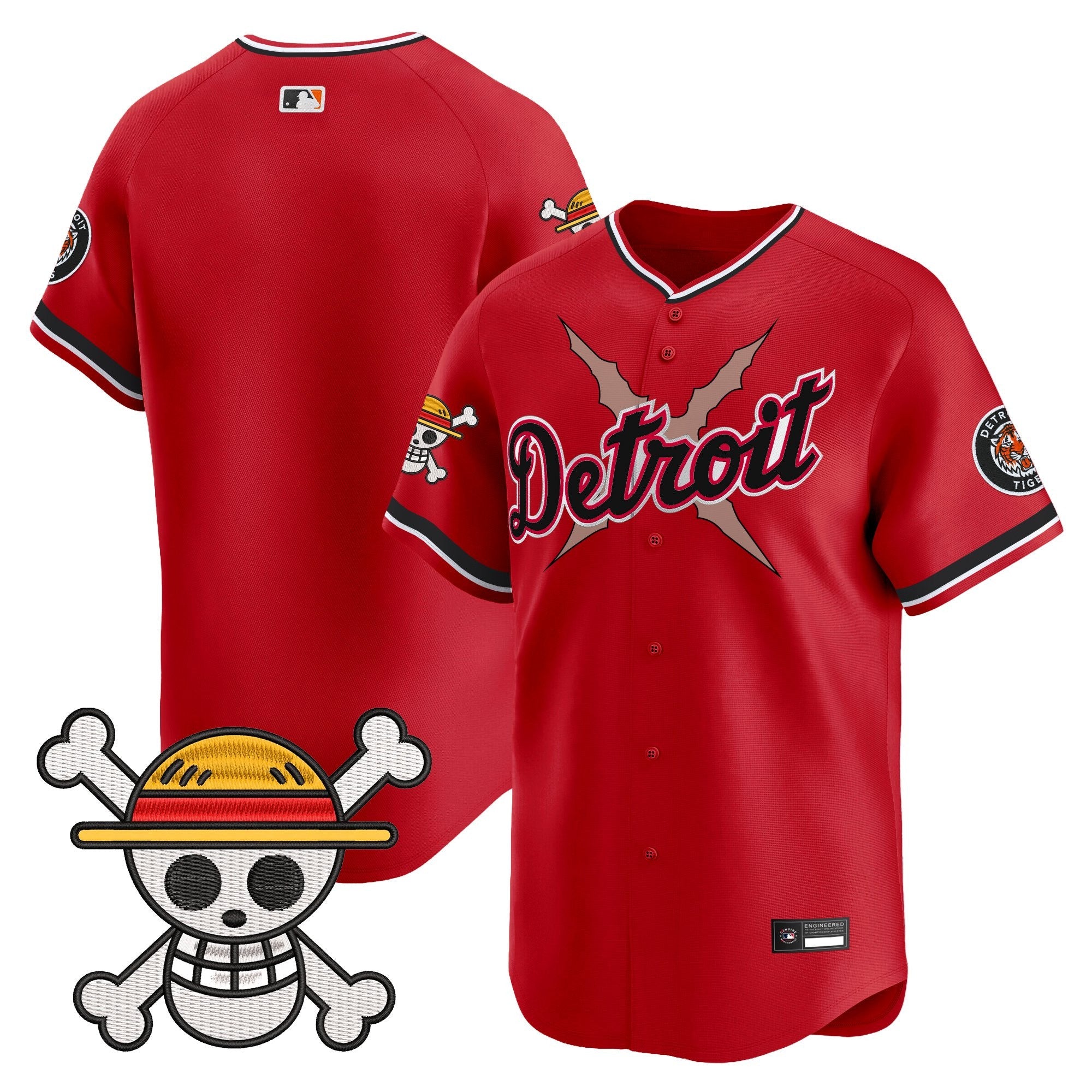 Men's Detroit Tigers x One Piece Vapor Premier Limited Jersey - Stitched