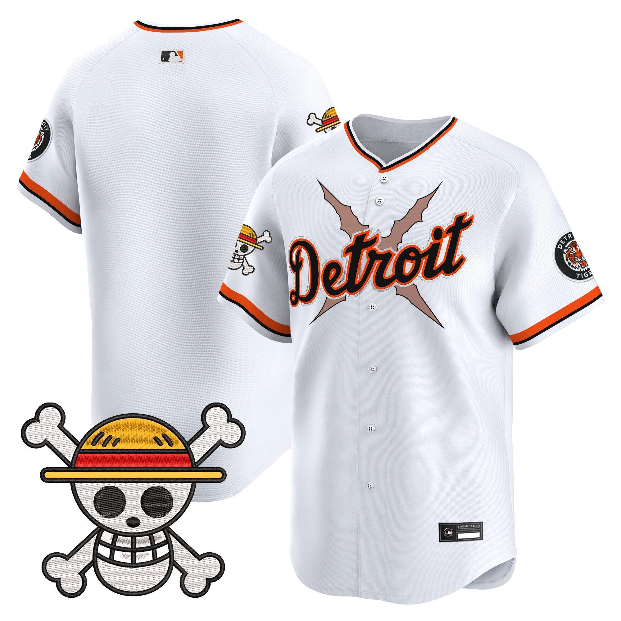 Men's Detroit Tigers x One Piece Vapor Premier Limited Jersey - Stitched