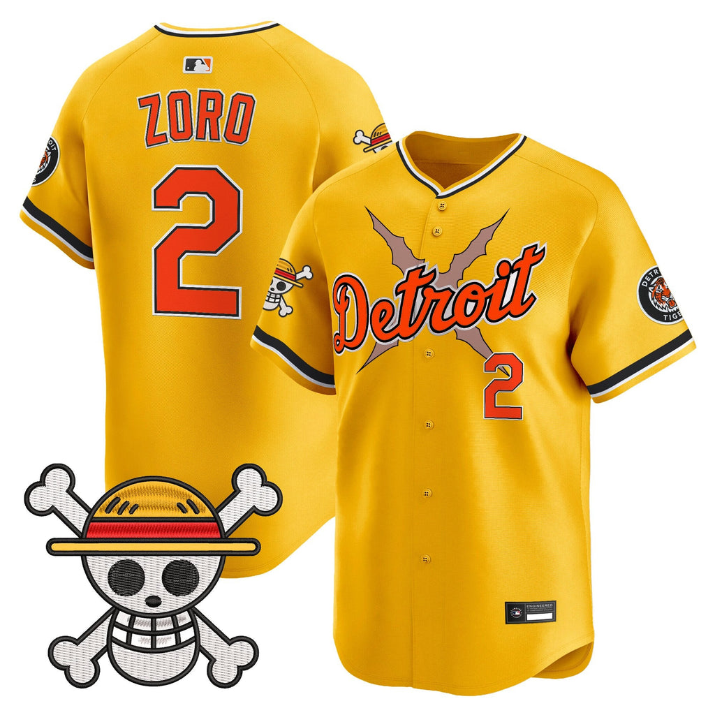 Men's Detroit Tigers x One Piece Vapor Premier Limited Jersey - Stitched