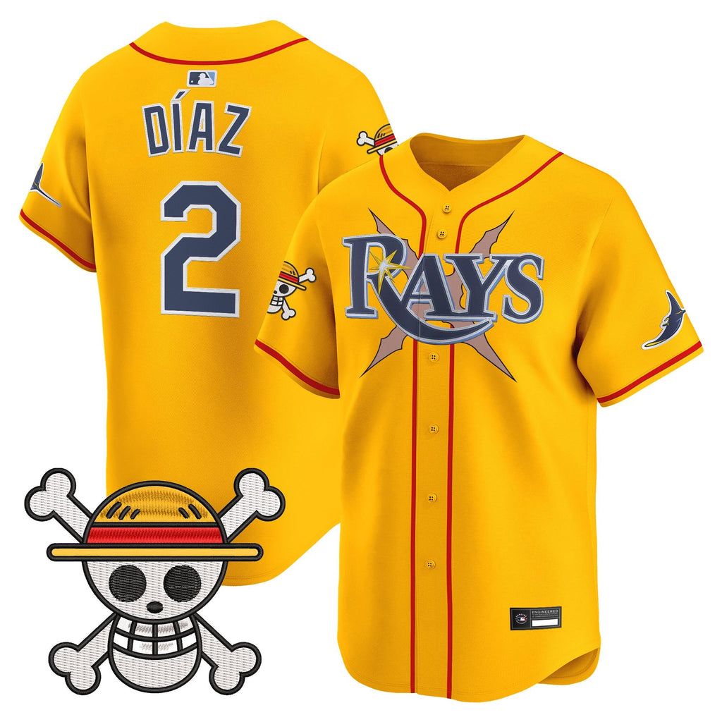 Men's Tampa Bay Rays x One Piece Vapor Premier Limited Jersey - Stitched