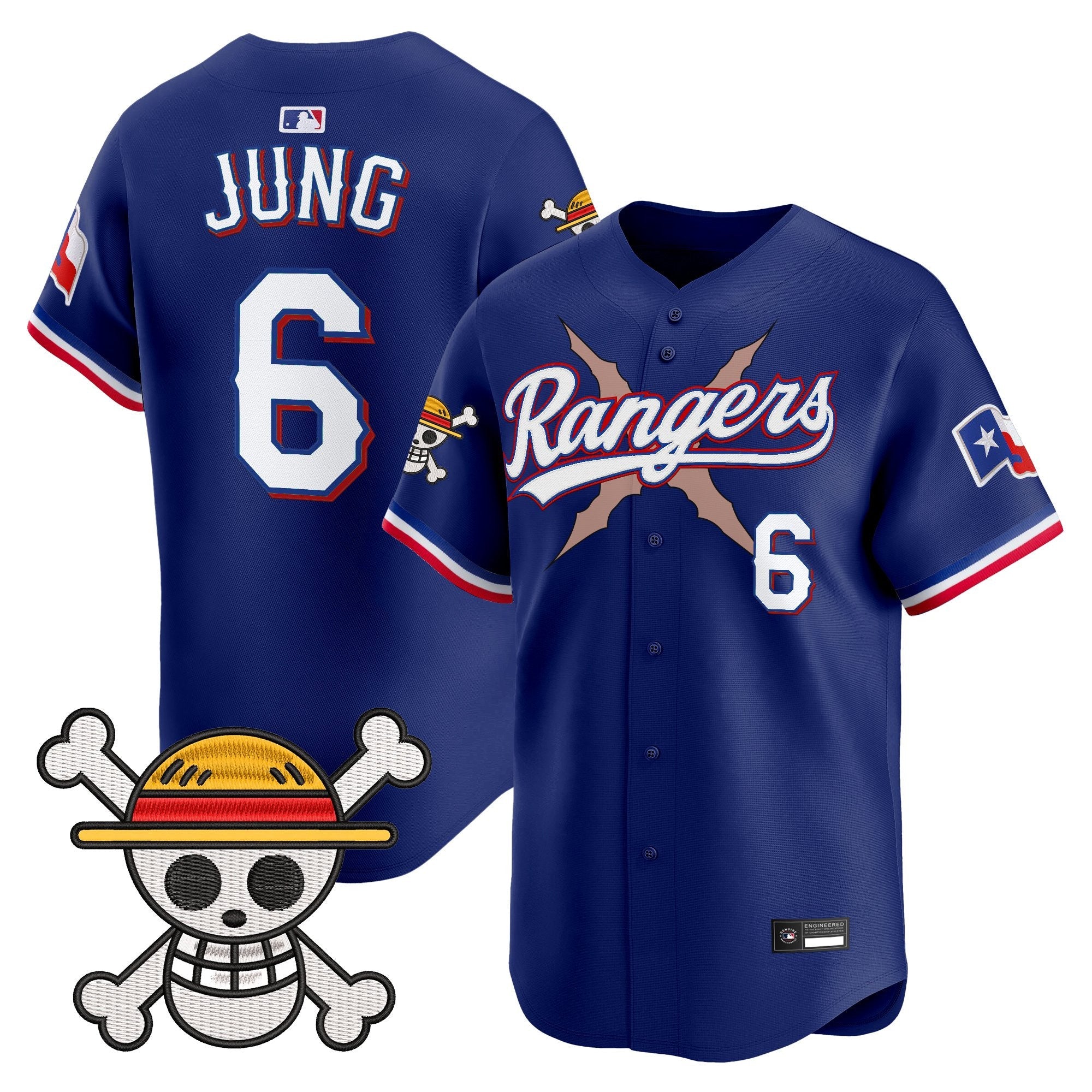 Men's Texas Rangers x One Piece Vapor Premier Limited Jersey - Stitched