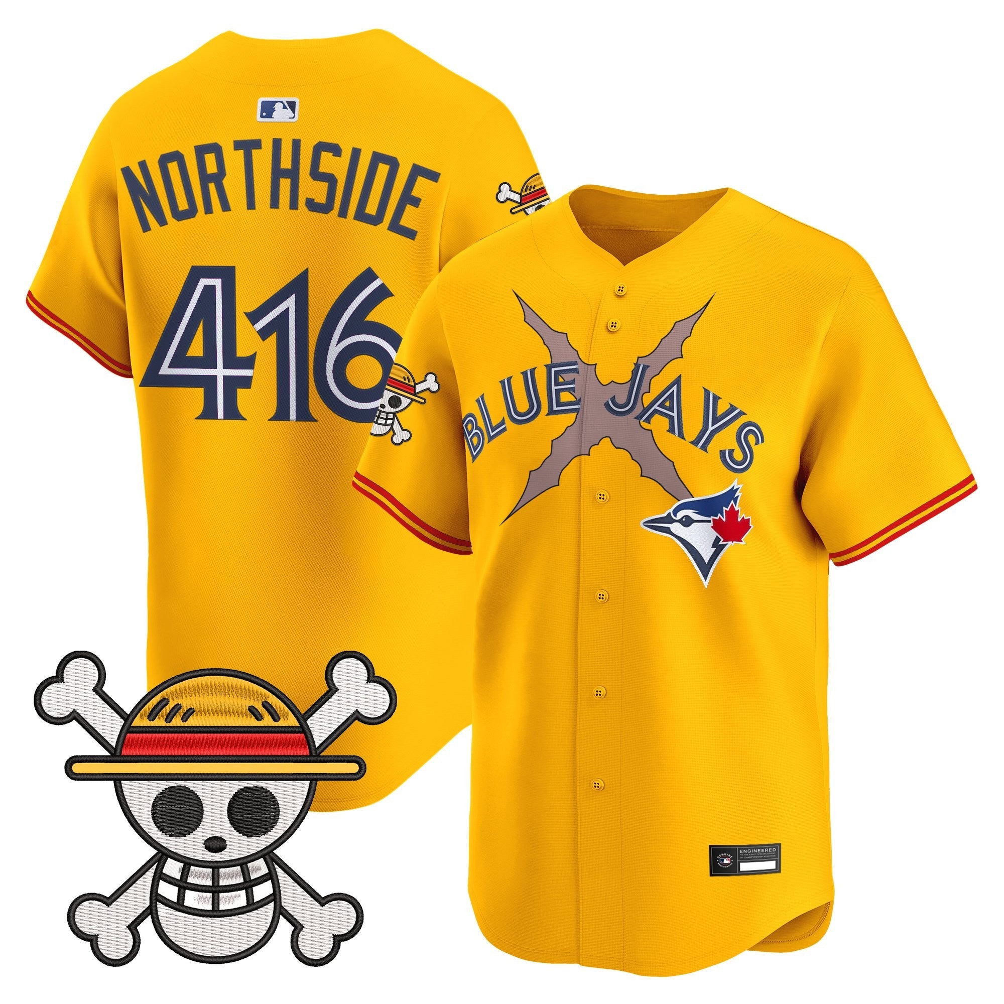 Men's Blue Jays x One Piece Vapor Premier Limited Jersey - Stitched
